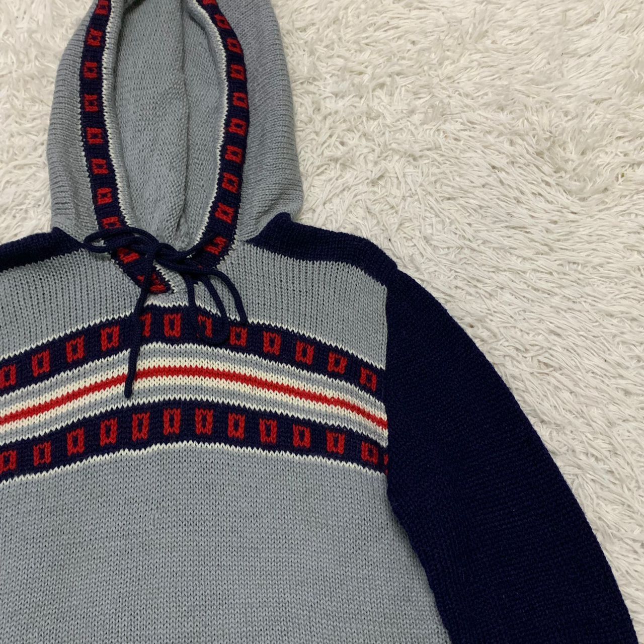 Japanese Brand Play Campus young casual knit hoodie by Liberal Size US XS / EU 42 / 0 - 3 Thumbnail