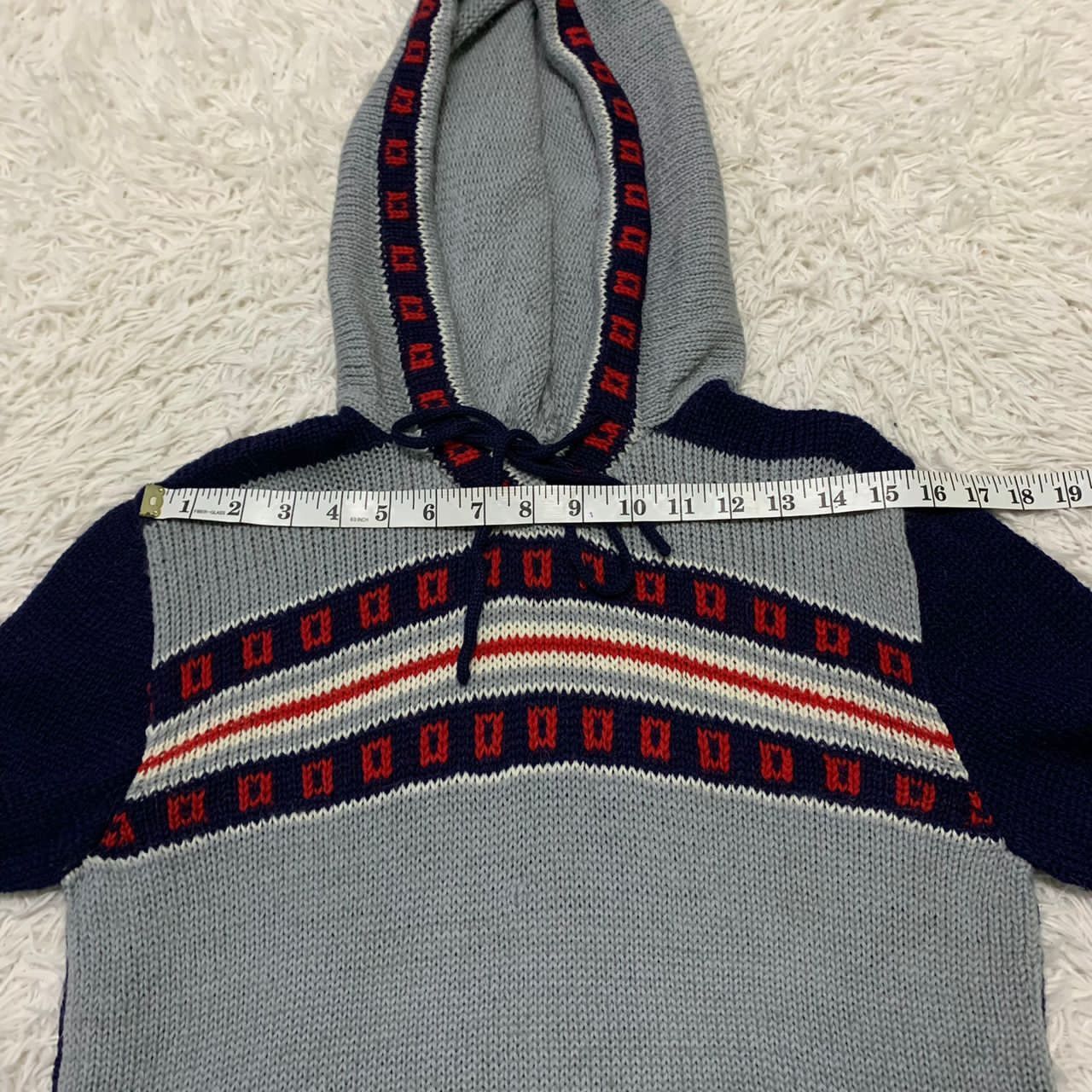 Japanese Brand Play Campus young casual knit hoodie by Liberal Size US XS / EU 42 / 0 - 5 Thumbnail