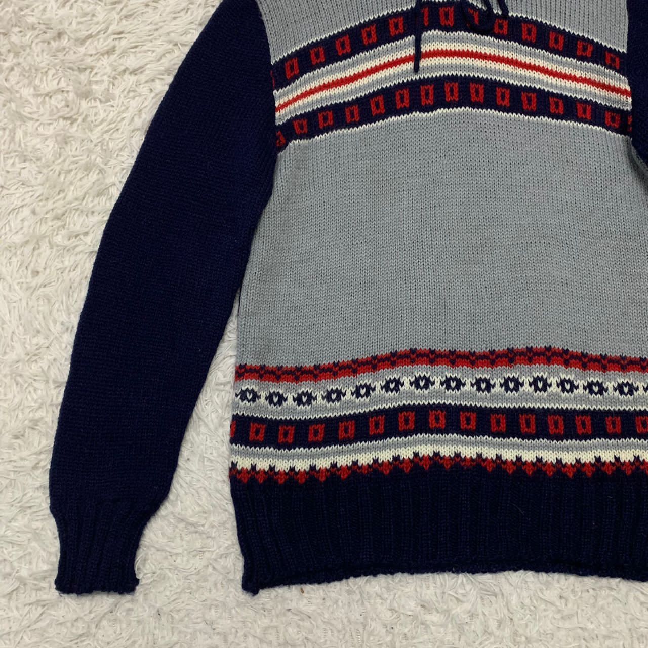 Japanese Brand Play Campus young casual knit hoodie by Liberal Size US XS / EU 42 / 0 - 4 Thumbnail