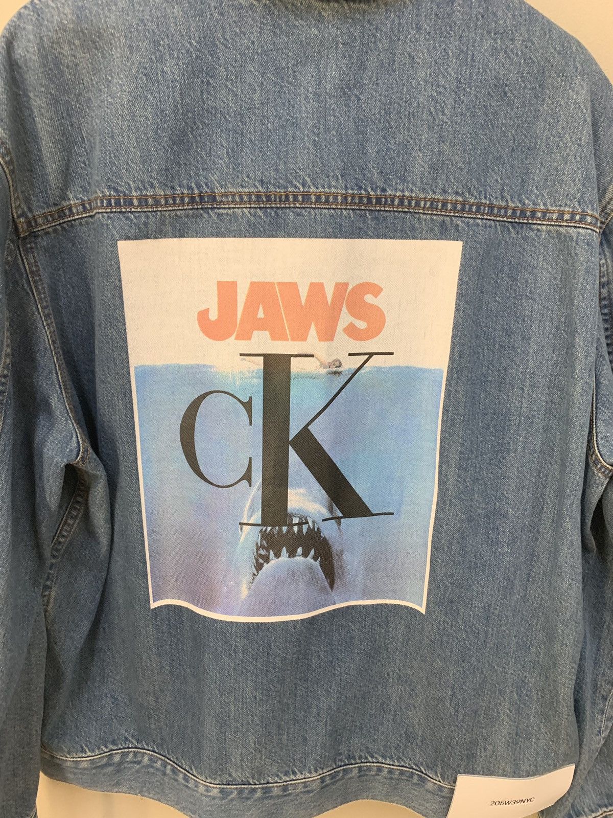 Calvin Klein 205W39NYC Calvin x Jaws Denim Jacket Size US XL / EU 56 / 4 - 2 Thumbnail
