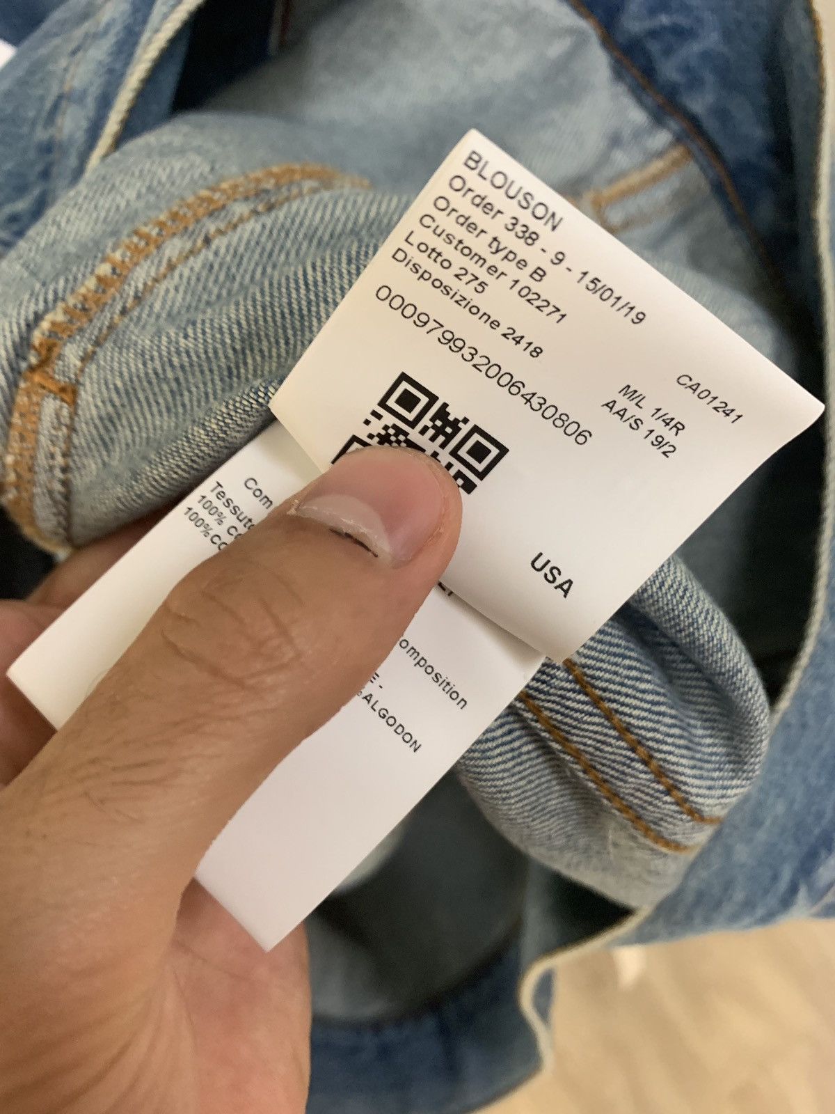 Calvin Klein 205W39NYC Calvin x Jaws Denim Jacket Size US XL / EU 56 / 4 - 7 Thumbnail