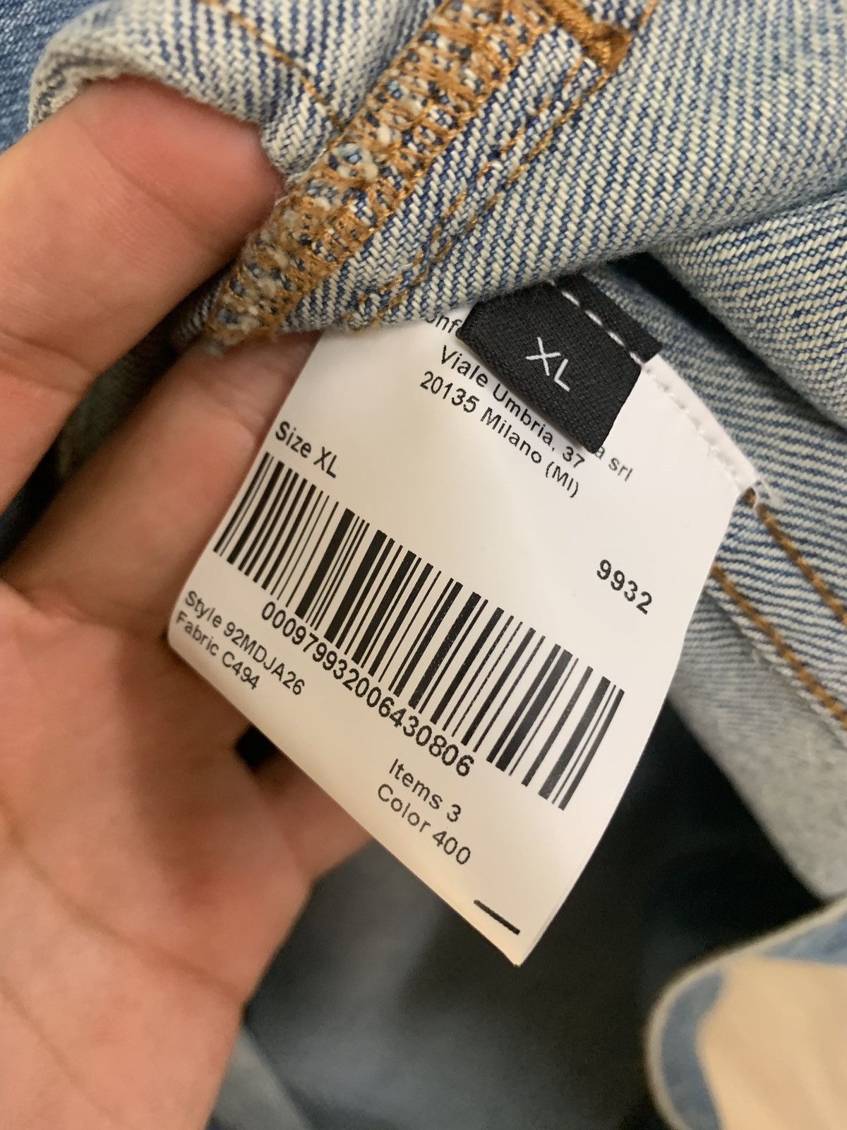 Calvin Klein 205W39NYC Calvin x Jaws Denim Jacket Size US XL / EU 56 / 4 - 3 Thumbnail