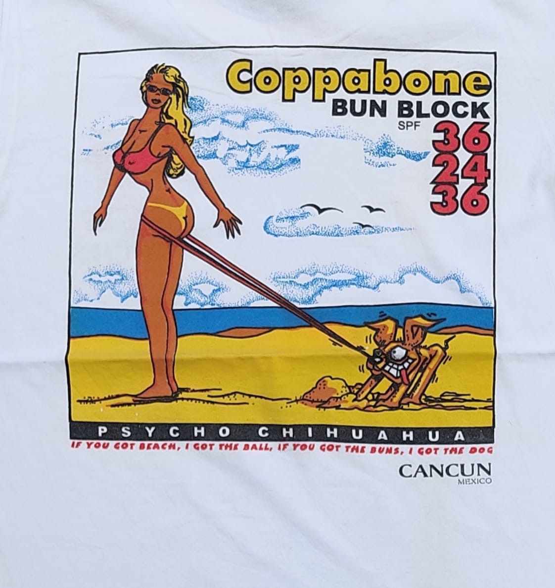 Vintage Vintage Tee D - 26 bikini Psycho Chihuahua Size US M / EU 48-50 / 2 - 2 Thumbnail