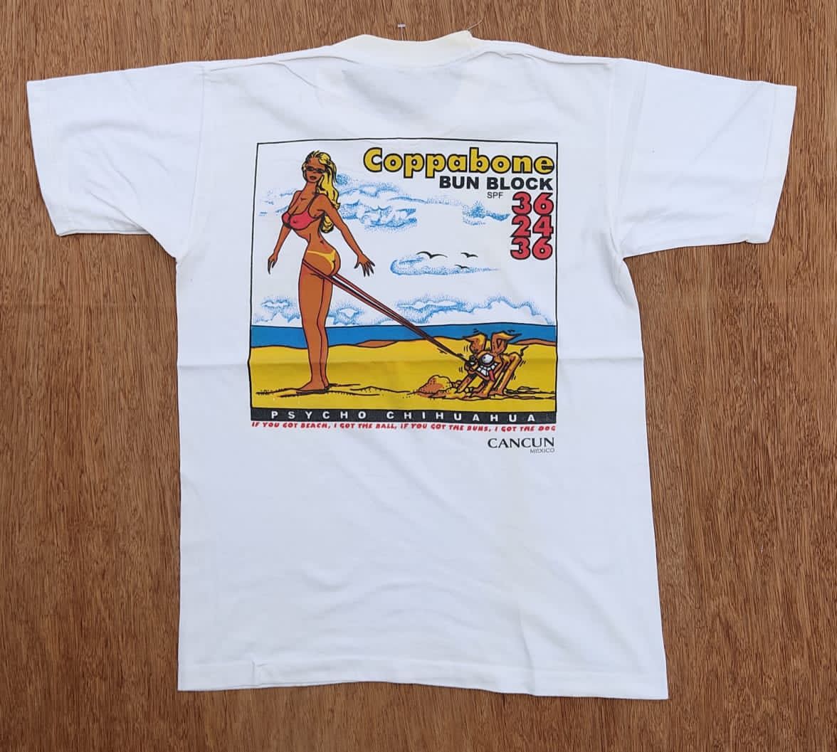 Vintage Vintage Tee D - 26 bikini Psycho Chihuahua Size US M / EU 48-50 / 2 - 1 Thumbnail