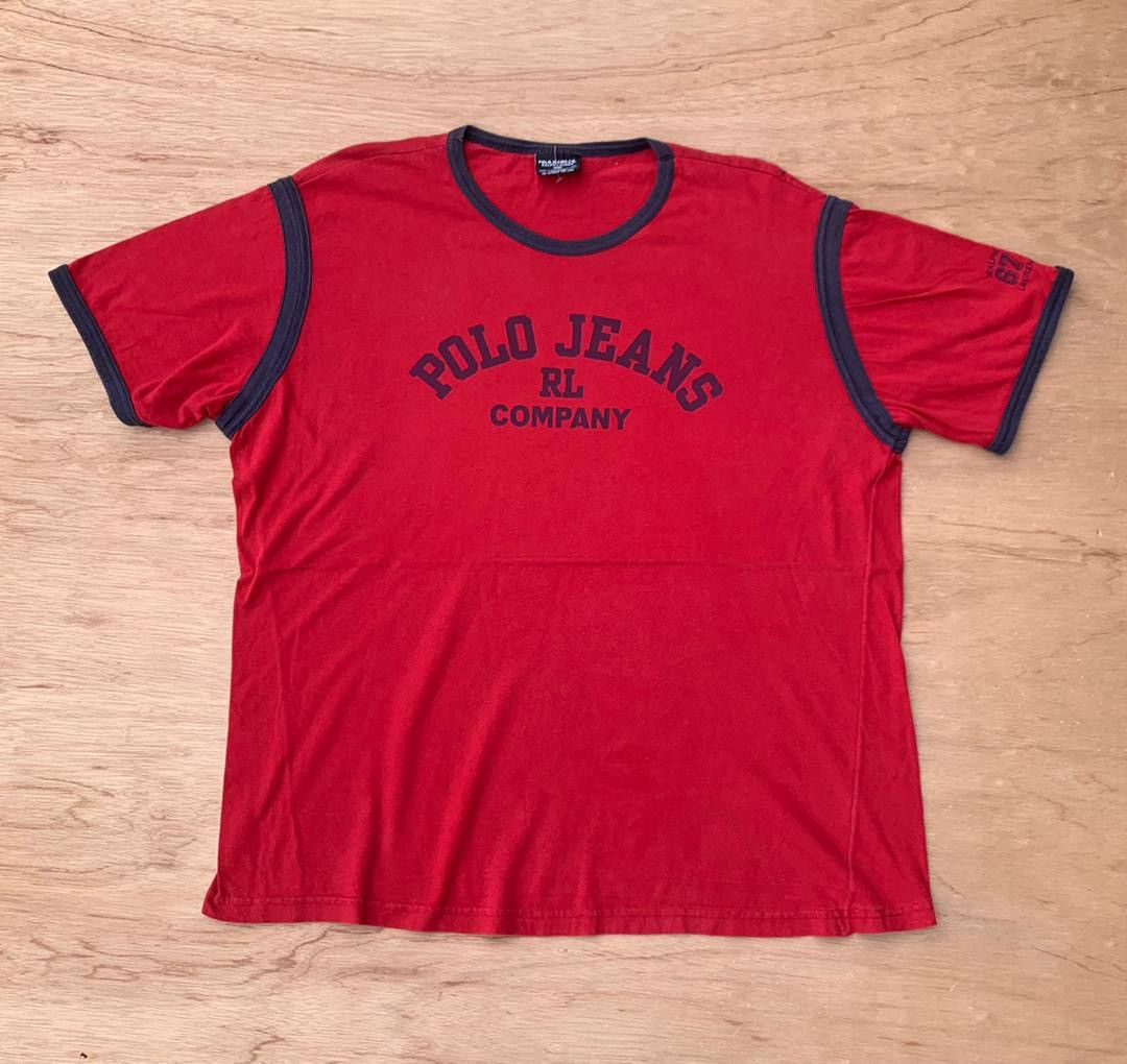 Polo Ralph Lauren × Vintage vintage tee D - 25 Polo jeans Size US XL / EU 56 / 4 - 1 Thumbnail