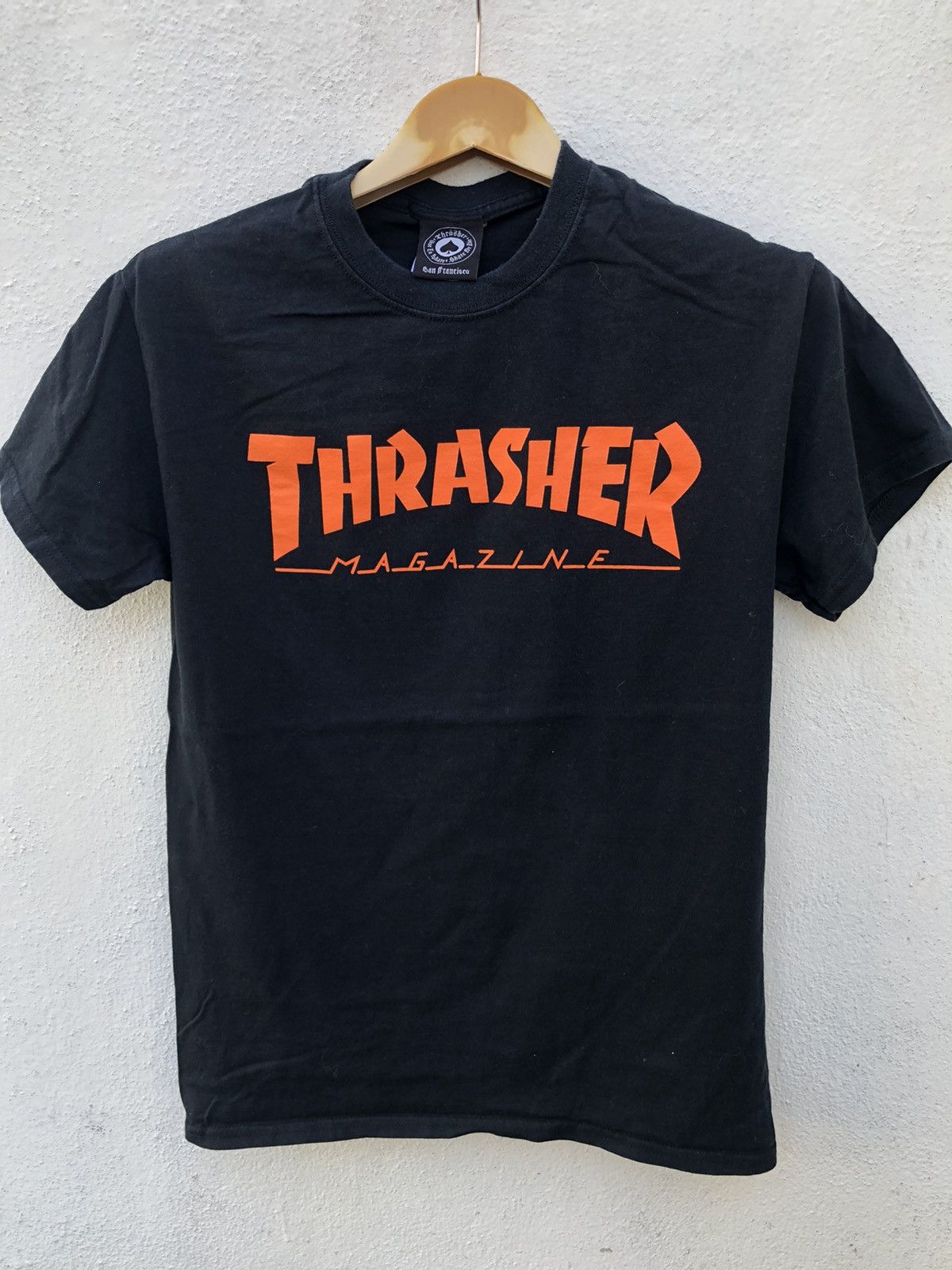 image of Thrasher Skateboard Magazine in Black, Men's (Size Small)