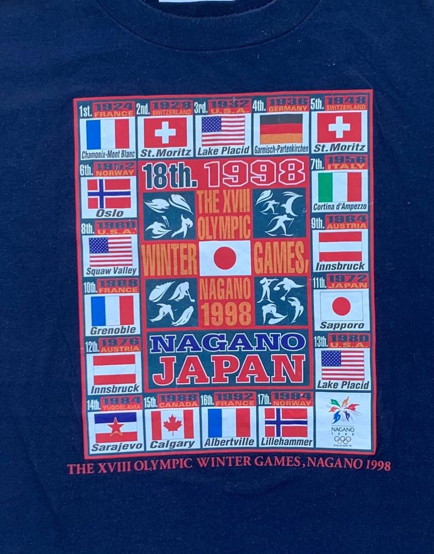 USA Olympics × Vintage vintage tee winter olympic Nagano 98 B19 Size US L / EU 52-54 / 3 - 2 Thumbnail