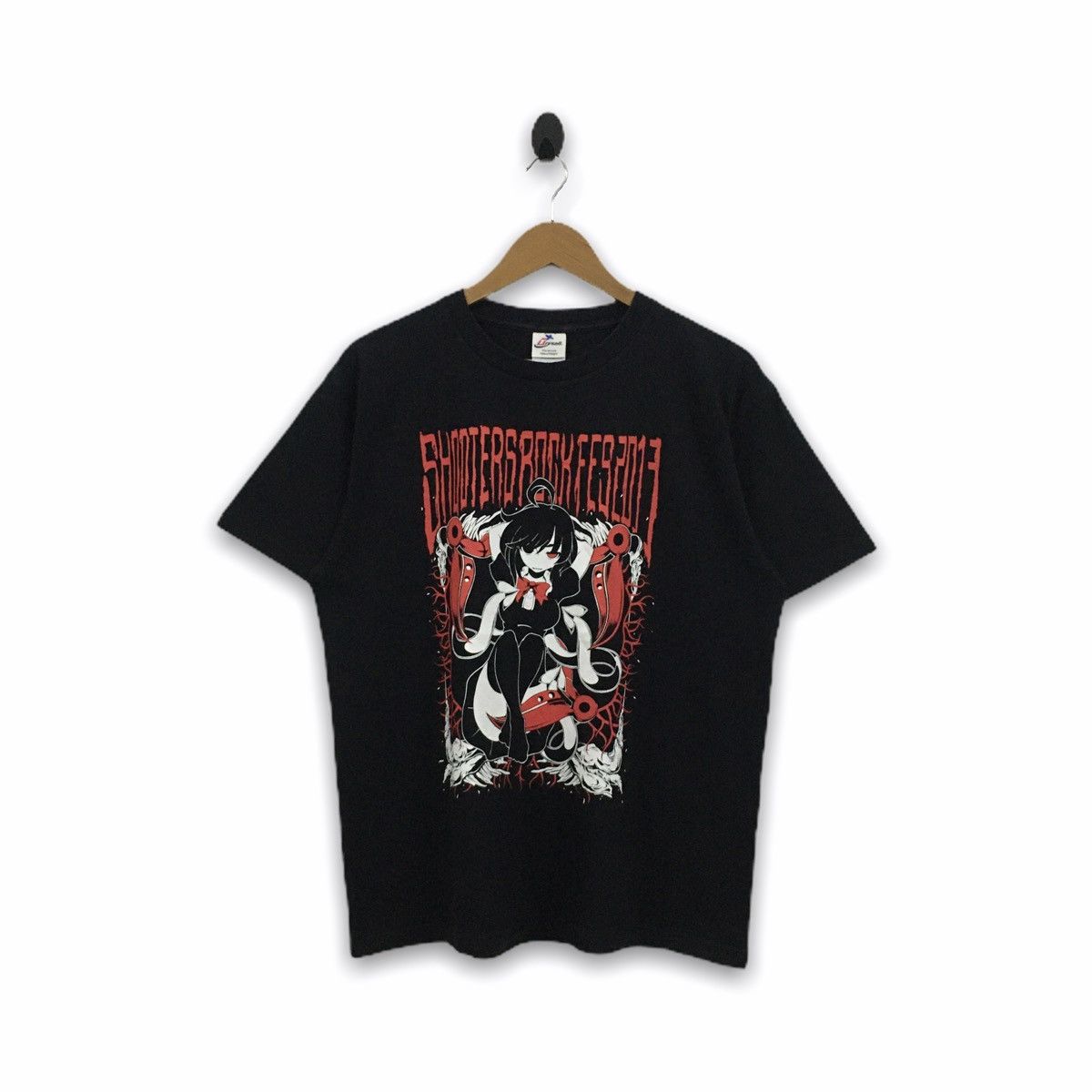 Rare Anime Black Rock Shooter Big Printed Tshirt