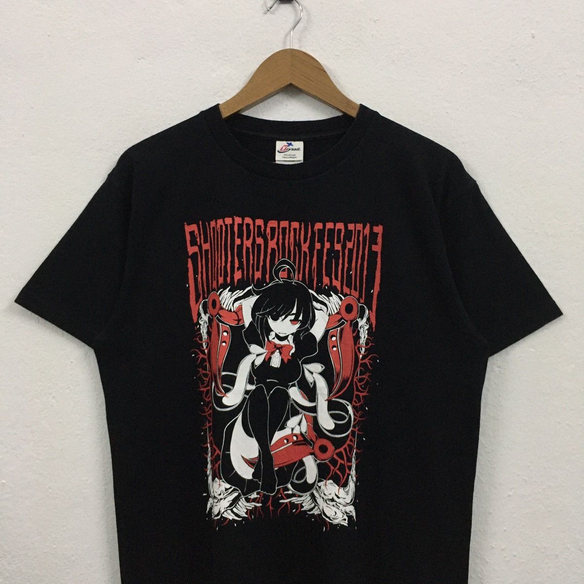 Anime × Cartoon Network × Japanese Brand Rare Anime Black Rock Shooter Big Printed Tshirt Size US L / EU 52-54 / 3 - 3 Thumbnail