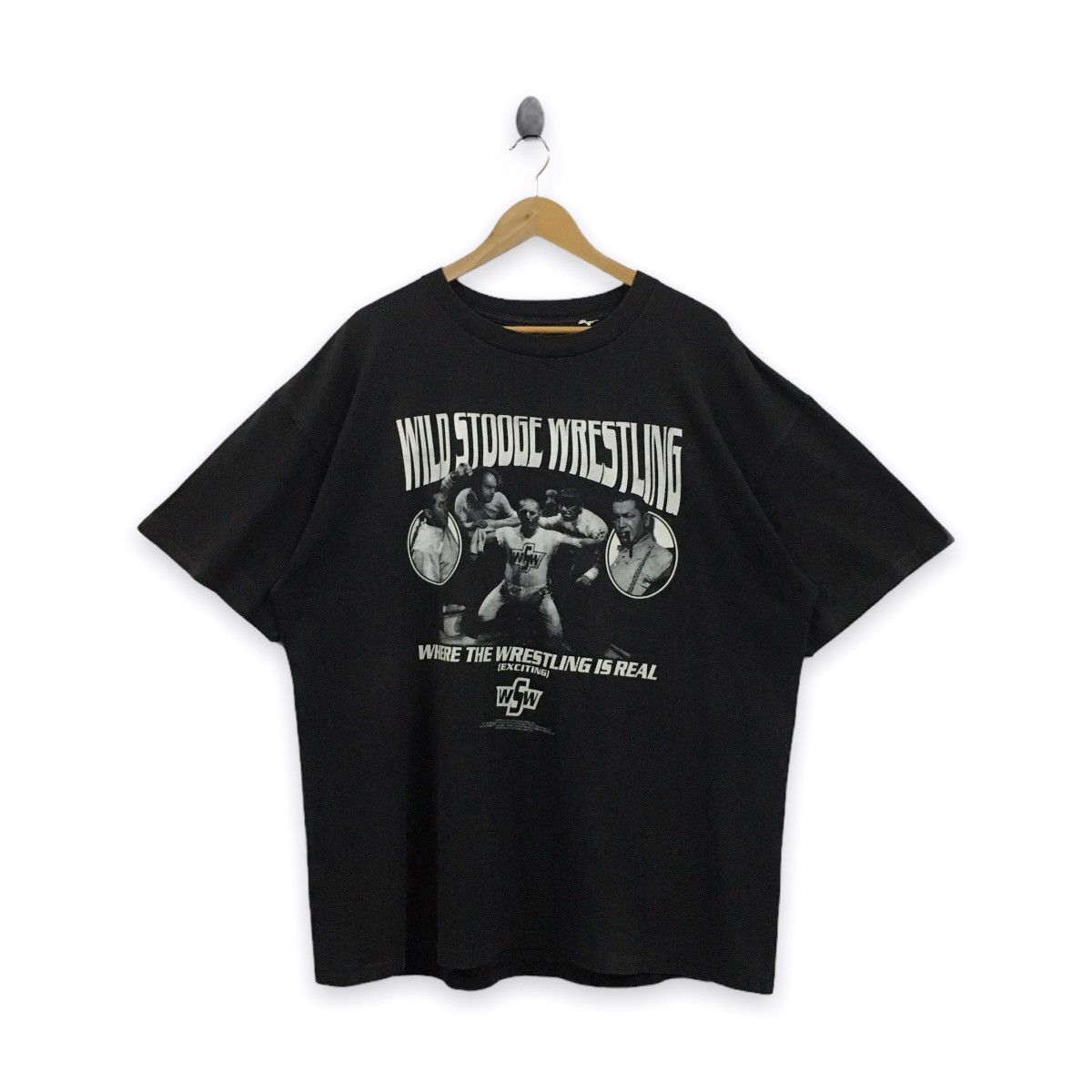 Vintage Rare Vintage The Three Stooges Wild Stooge Wrestling WSW Size US XXL / EU 58 / 5 - 1 Thumbnail