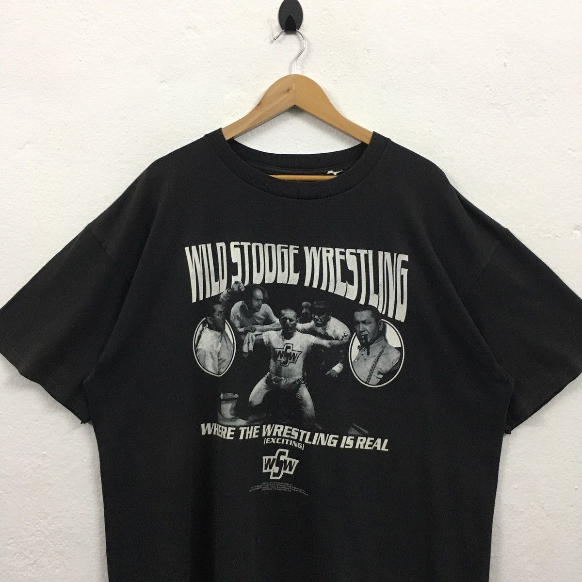 Vintage Rare Vintage The Three Stooges Wild Stooge Wrestling WSW Size US XXL / EU 58 / 5 - 9 Thumbnail