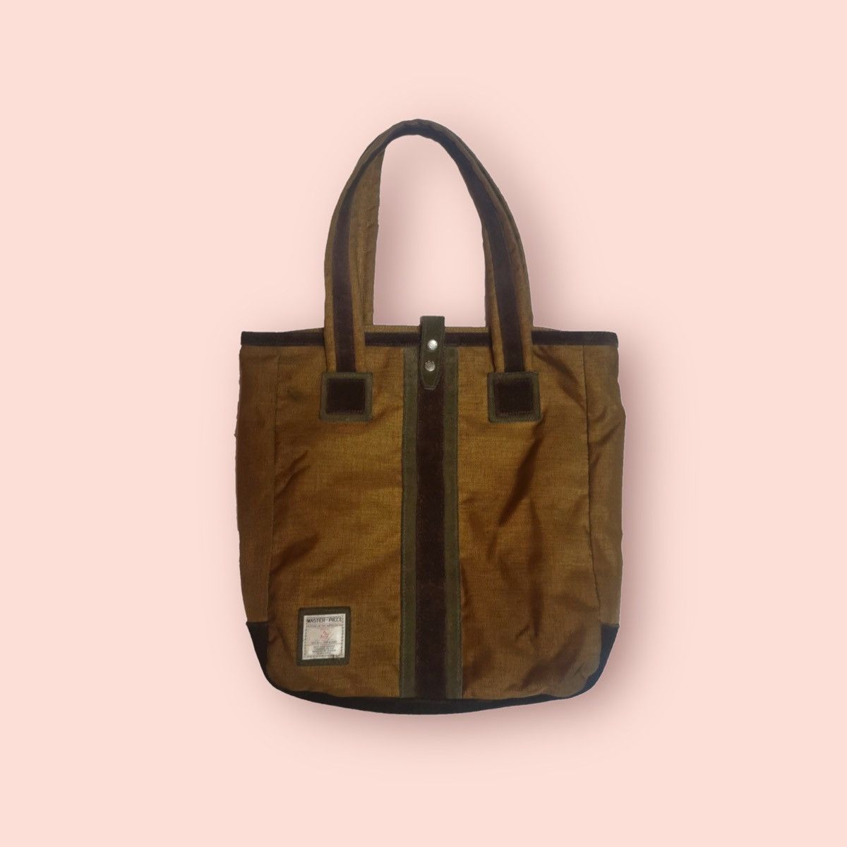 image of Masterpiece (Mspc) Shoulder Tote Bag in Brown, Men's
