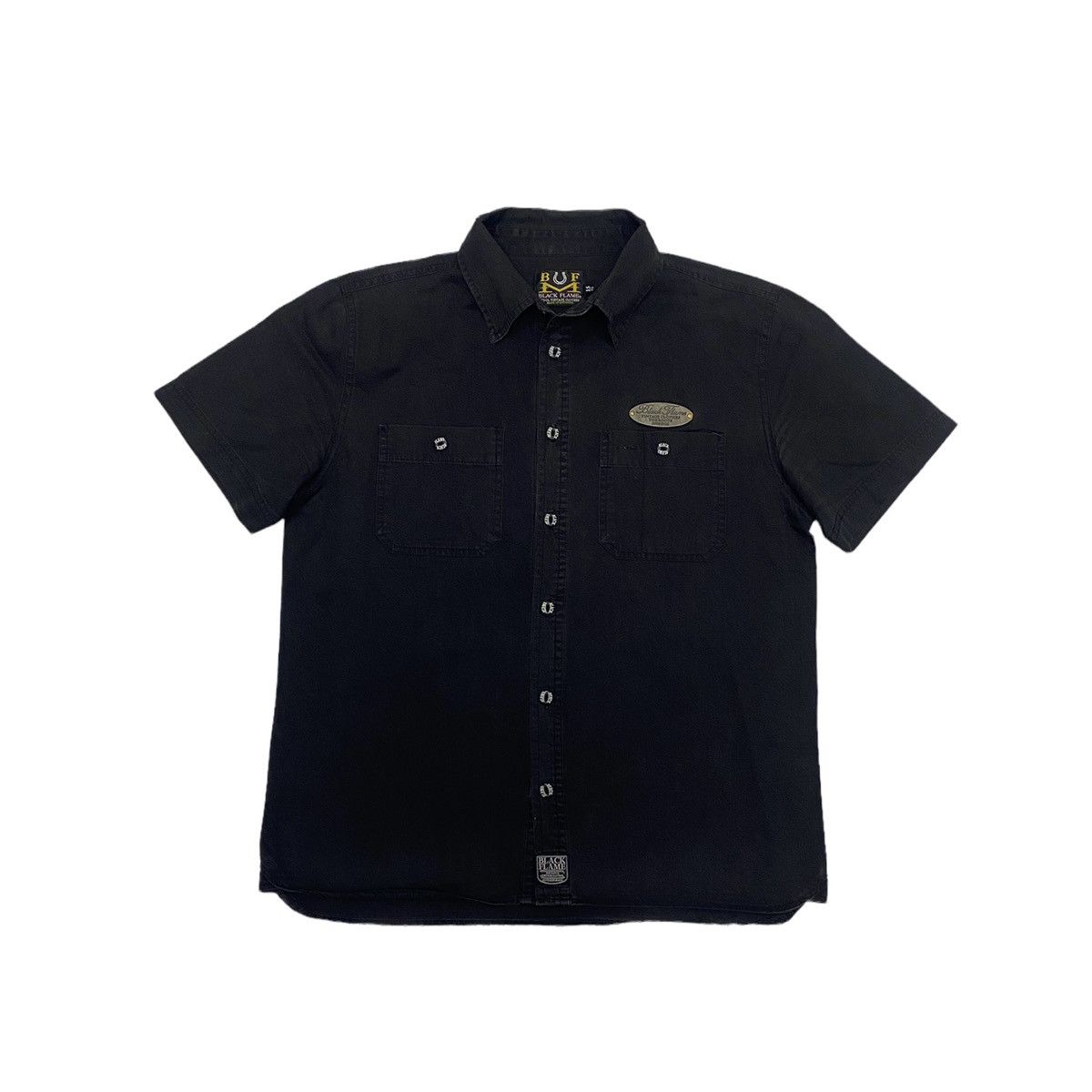 Hysteric Glamour BLACK FLAME CARPEDIEM SKULLS EMBROIDERED BUTTON COLLAR SHIRT Size US S / EU 44-46 / 1 - 4 Thumbnail