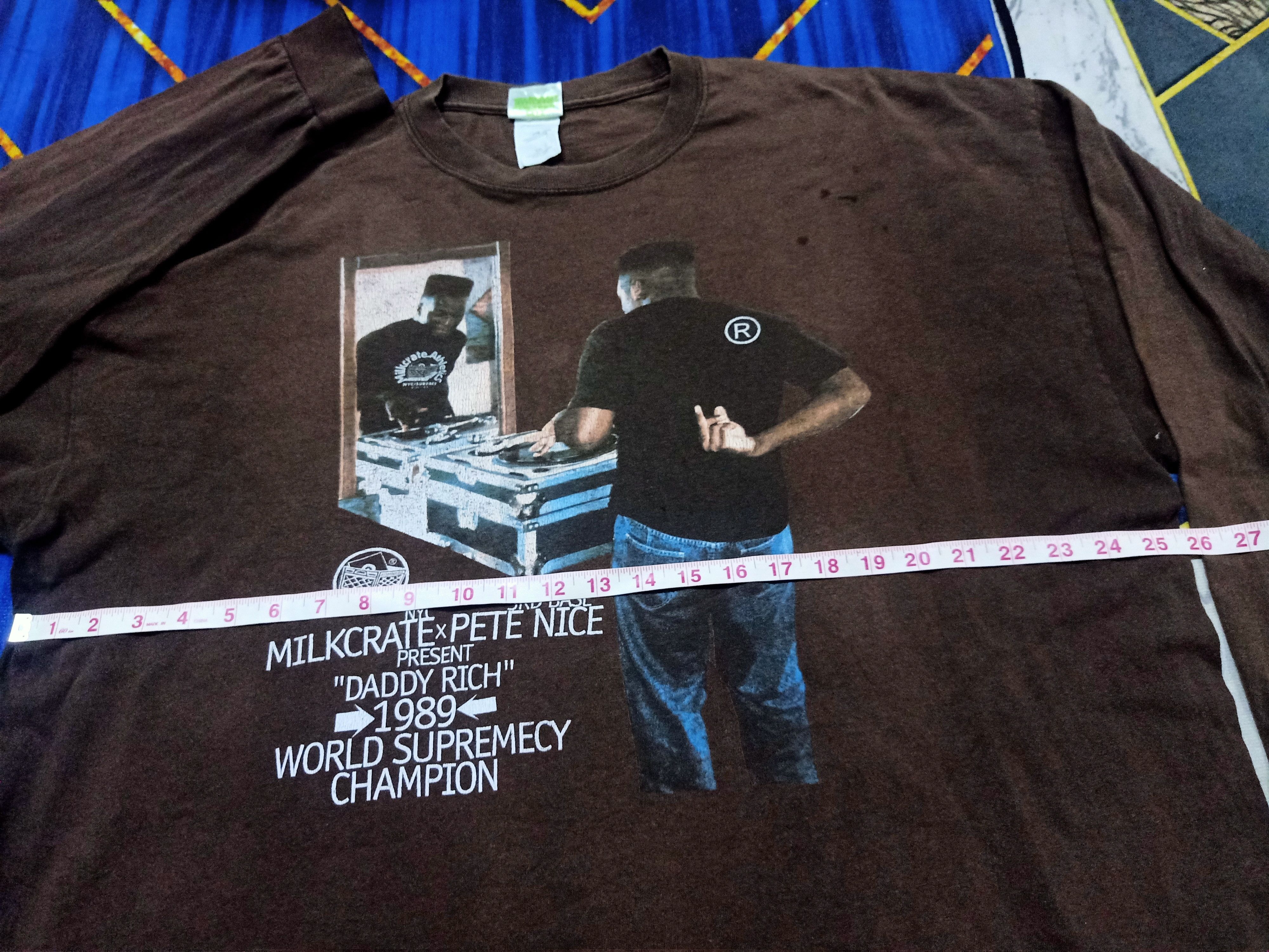 Milkcrate Athletics × Rap Tees × Vintage Vtg Milkcrate athletic daddy rich Fuck Tees Size US XL / EU 56 / 4 - 5 Thumbnail