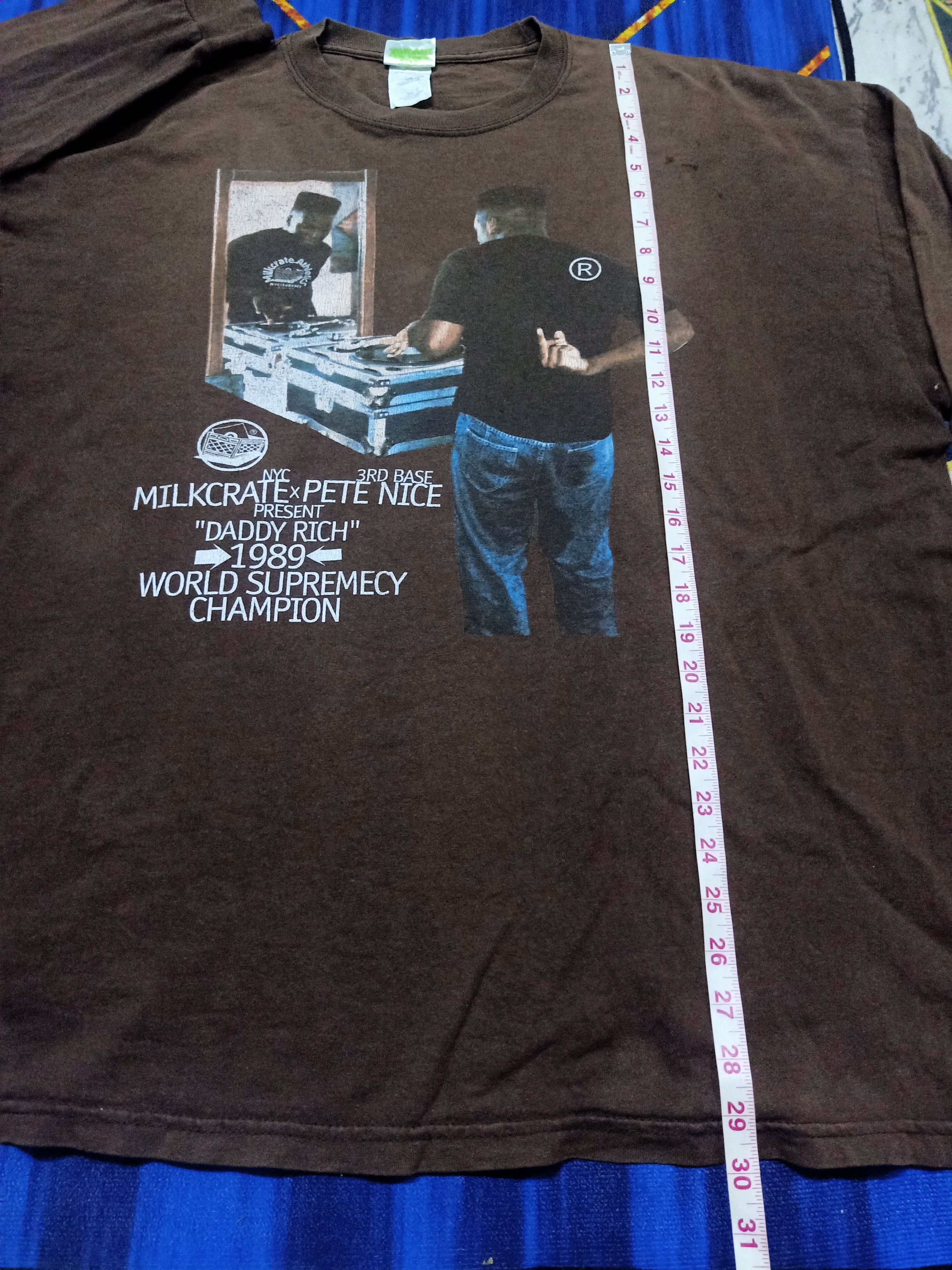 Milkcrate Athletics × Rap Tees × Vintage Vtg Milkcrate athletic daddy rich Fuck Tees Size US XL / EU 56 / 4 - 7 Thumbnail