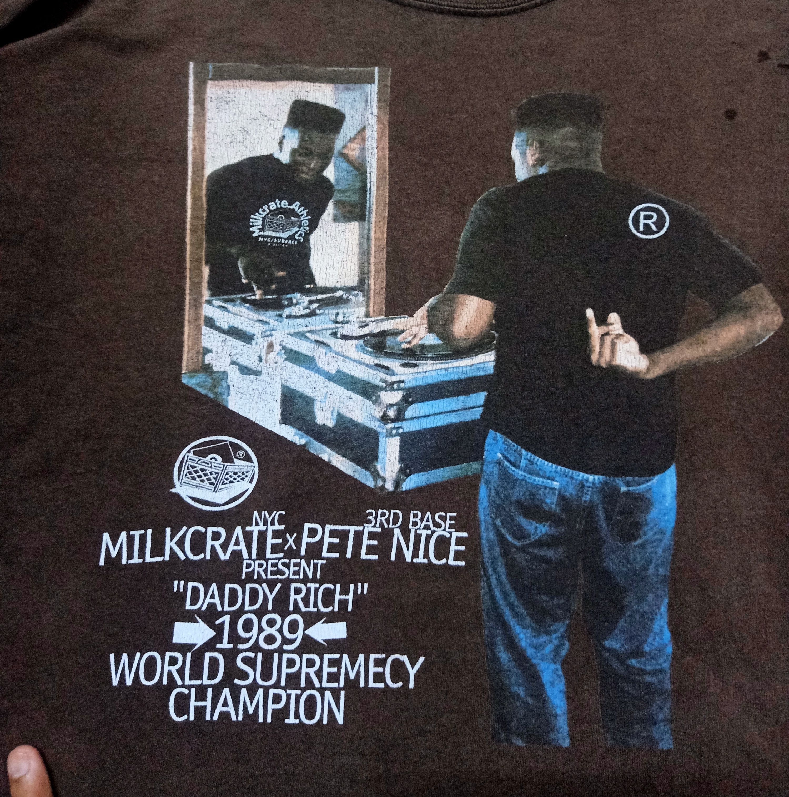 Milkcrate Athletics × Rap Tees × Vintage Vtg Milkcrate athletic daddy rich Fuck Tees Size US XL / EU 56 / 4 - 2 Thumbnail