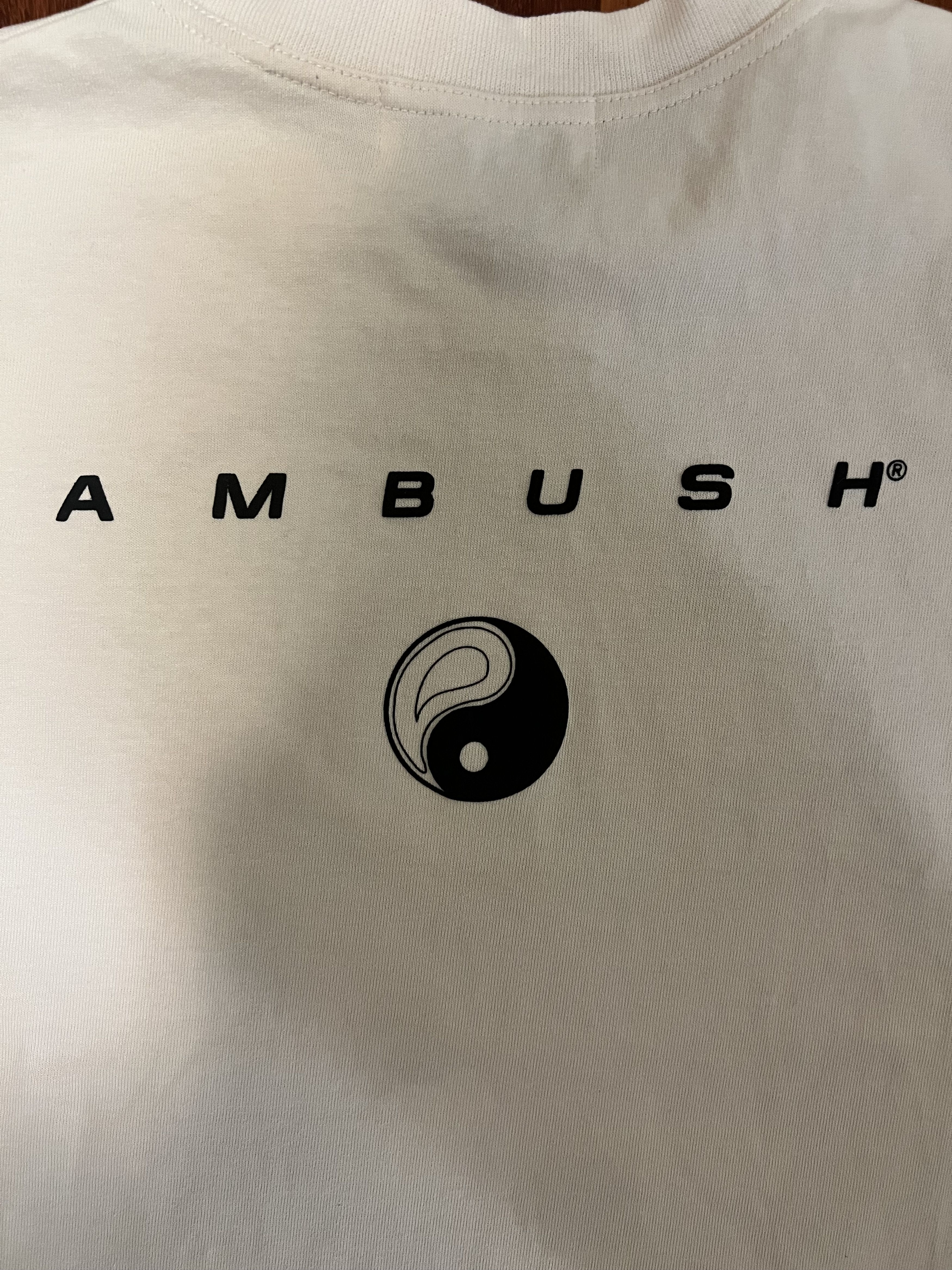 Ambush Design 💚 SS19 Ambush Design All Equal Before A Wave Cream Tee Size US L / EU 52-54 / 3 - 4 Thumbnail