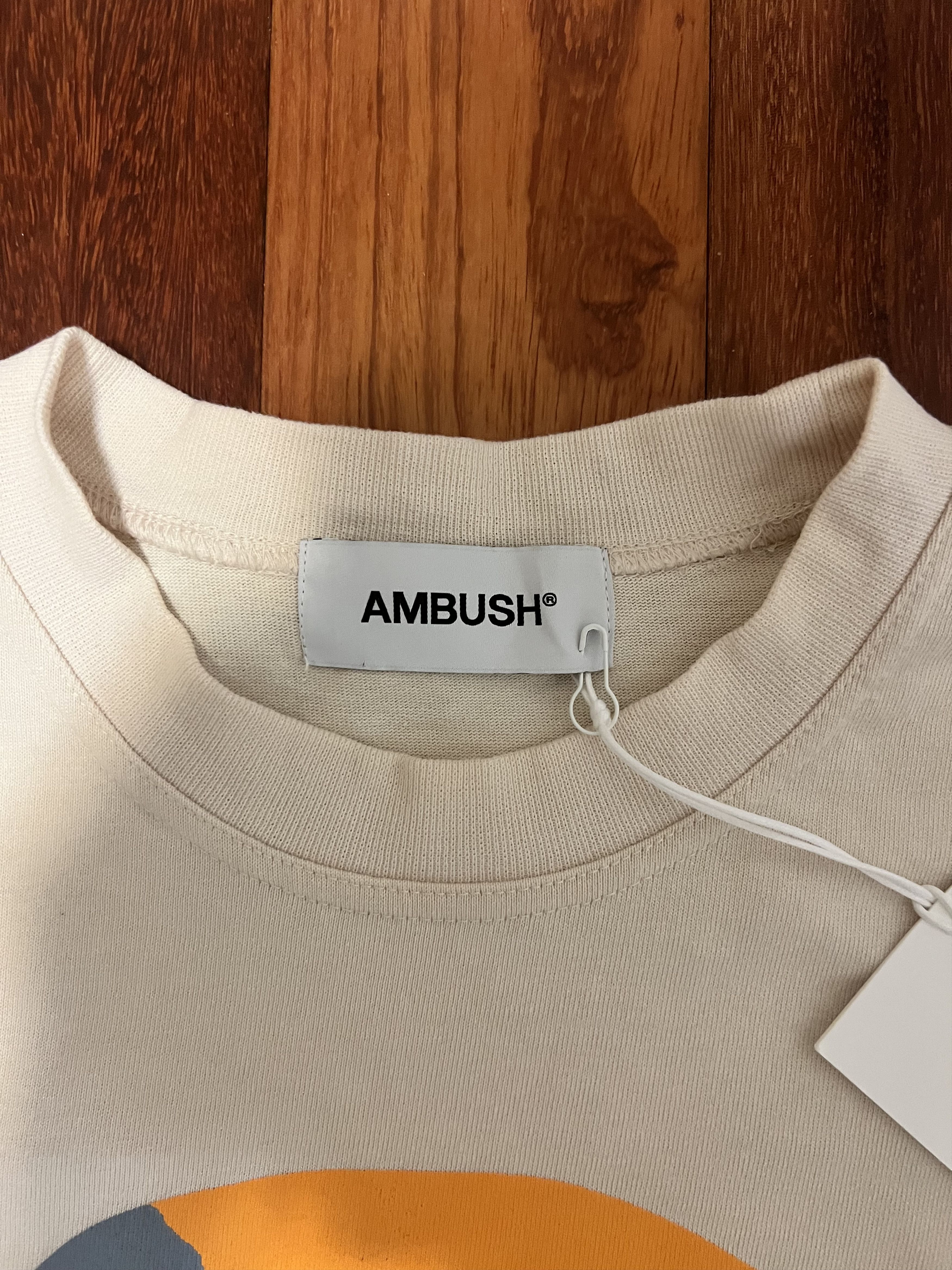 Ambush Design 💚 SS19 Ambush Design All Equal Before A Wave Cream Tee Size US L / EU 52-54 / 3 - 5 Thumbnail