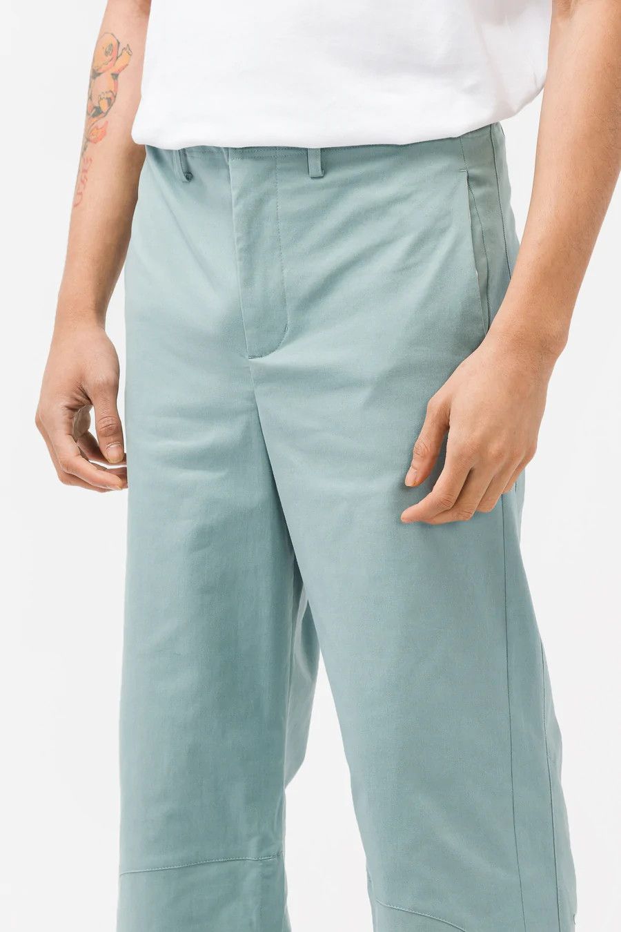 Kiko Kostadinov 💚 Kiko Kostadinov Elio Gaiter Trouser Mist Green/Aqua Glass Size US 34 / EU 50 - 4 Thumbnail