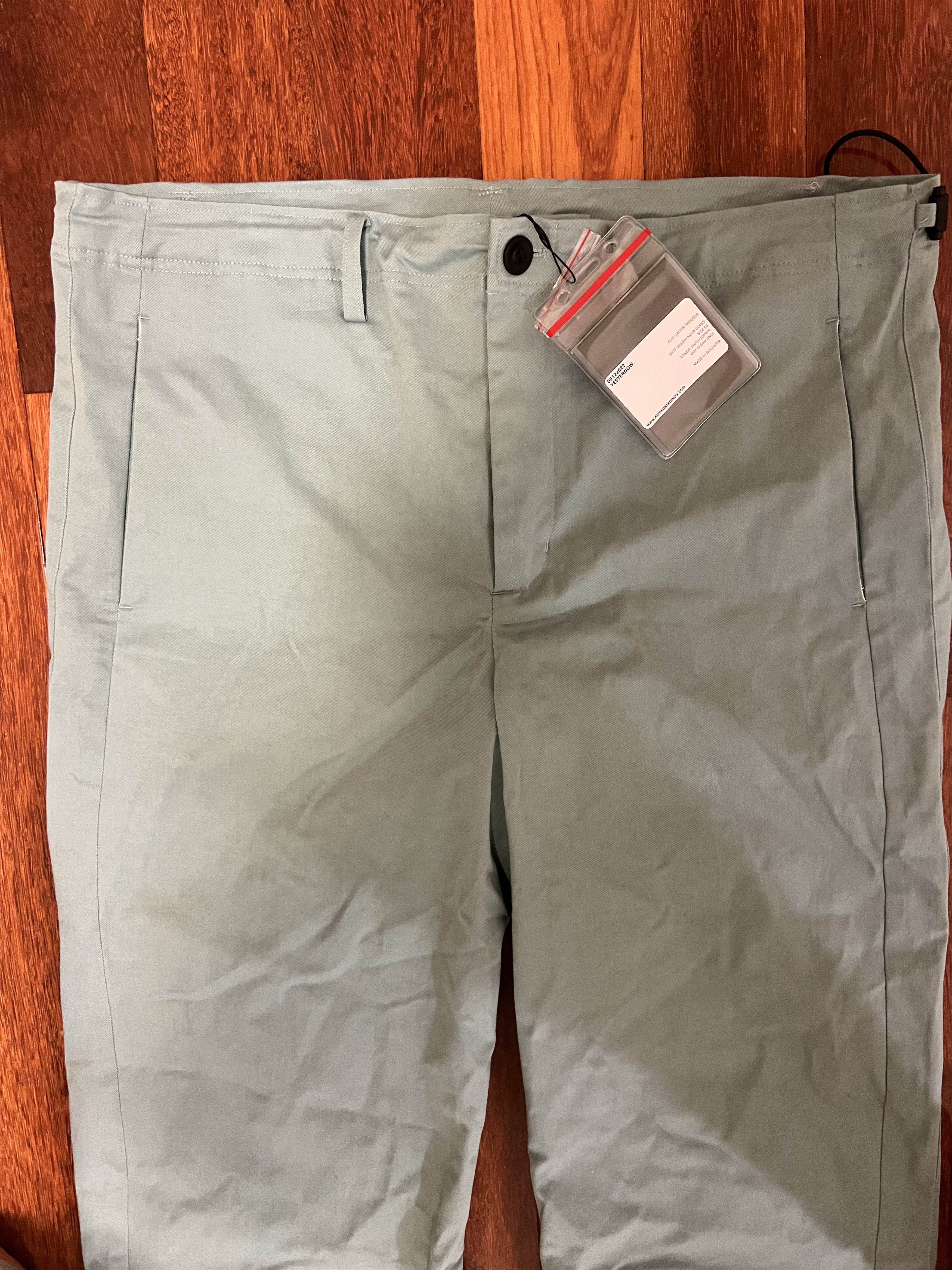 Kiko Kostadinov 💚 Kiko Kostadinov Elio Gaiter Trouser Mist Green/Aqua Glass Size US 34 / EU 50 - 9 Thumbnail