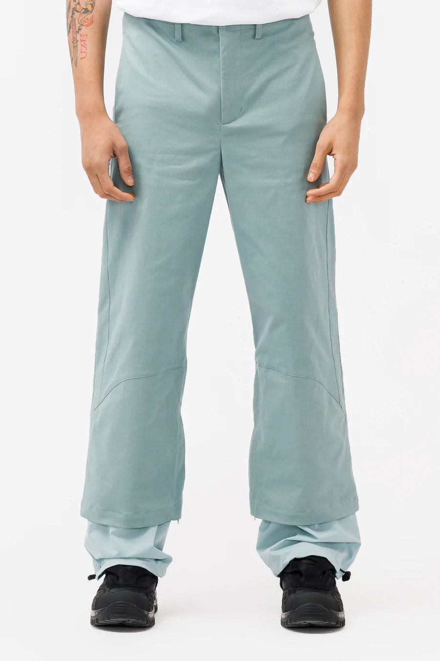 Kiko Kostadinov 💚 Kiko Kostadinov Elio Gaiter Trouser Mist Green/Aqua Glass Size US 34 / EU 50 - 2 Thumbnail