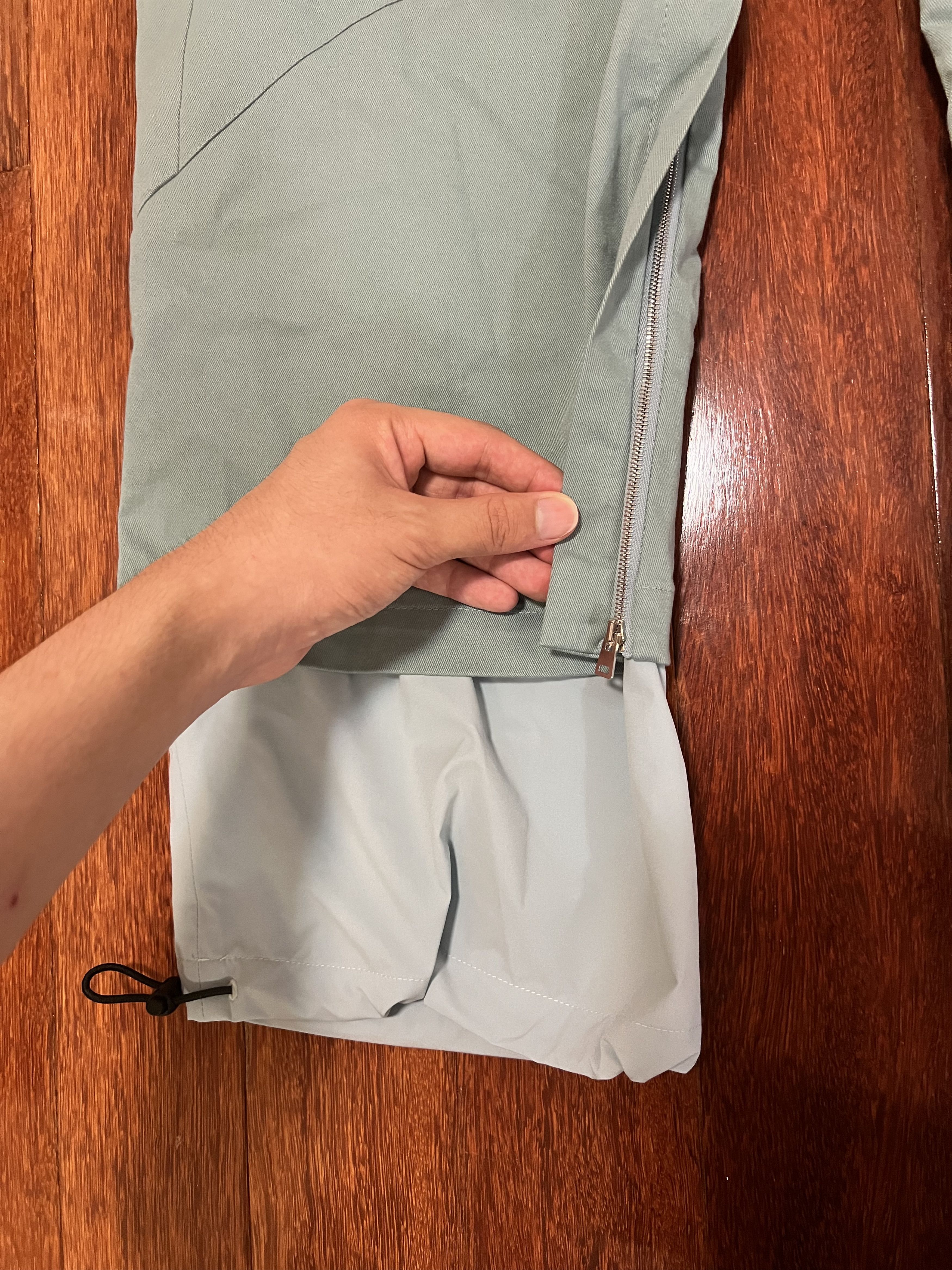 Kiko Kostadinov 💚 Kiko Kostadinov Elio Gaiter Trouser Mist Green/Aqua Glass Size US 34 / EU 50 - 13 Thumbnail