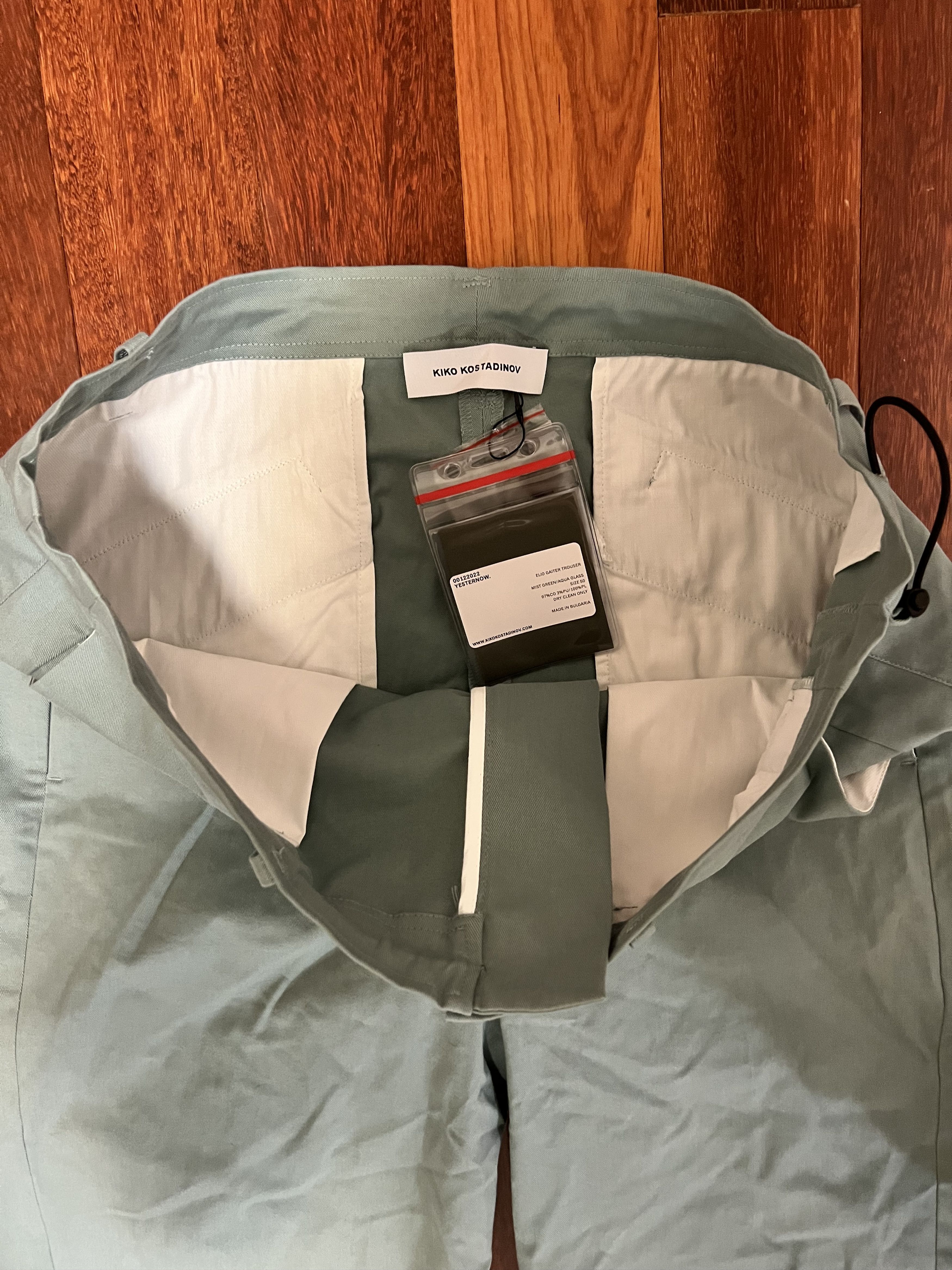 Kiko Kostadinov 💚 Kiko Kostadinov Elio Gaiter Trouser Mist Green/Aqua Glass Size US 34 / EU 50 - 8 Thumbnail
