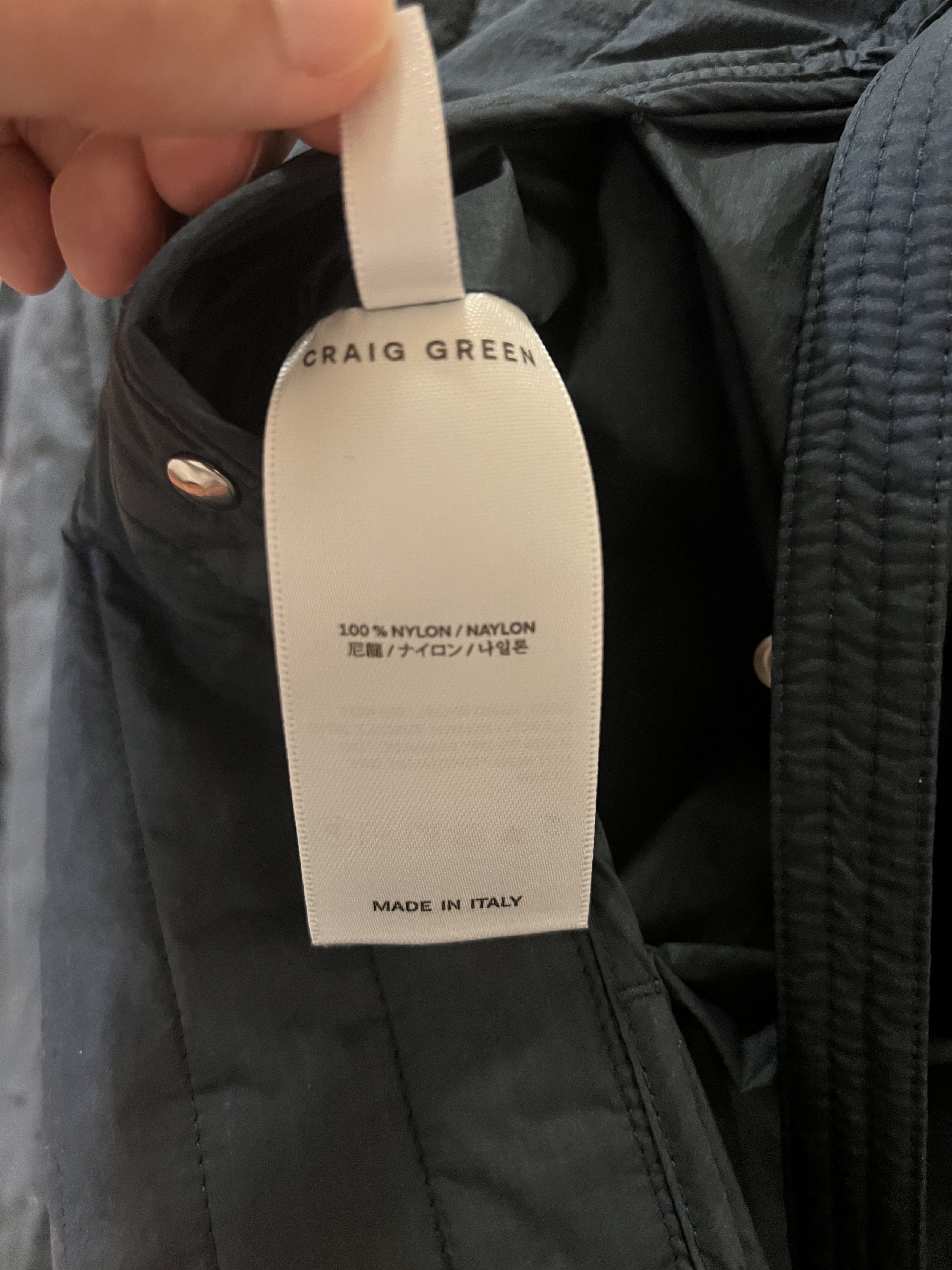 Craig Green 💚 AW21 Craig Green Quilted Skin Jacket Ocean Blue X-Large Size US XL / EU 56 / 4 - 14 Thumbnail
