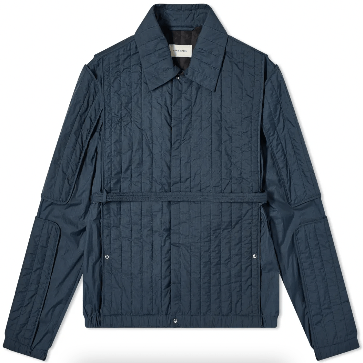 Craig Green 💚 AW21 Craig Green Quilted Skin Jacket Ocean Blue X-Large Size US XL / EU 56 / 4 - 1 Thumbnail