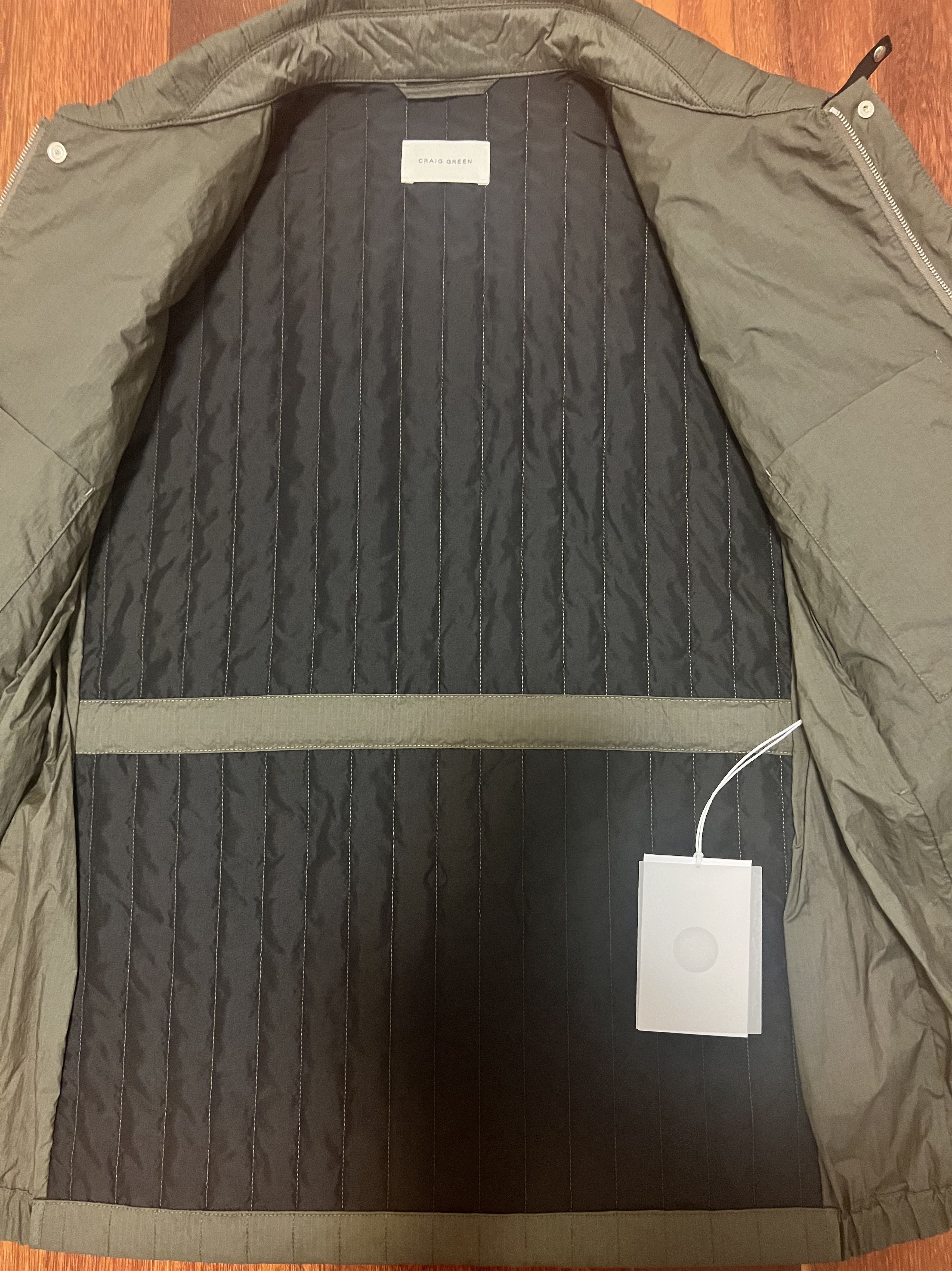 Craig Green 💚 AW21 Craig Green Quilted Skin Jacket Green Large Size US L / EU 52-54 / 3 - 11 Thumbnail