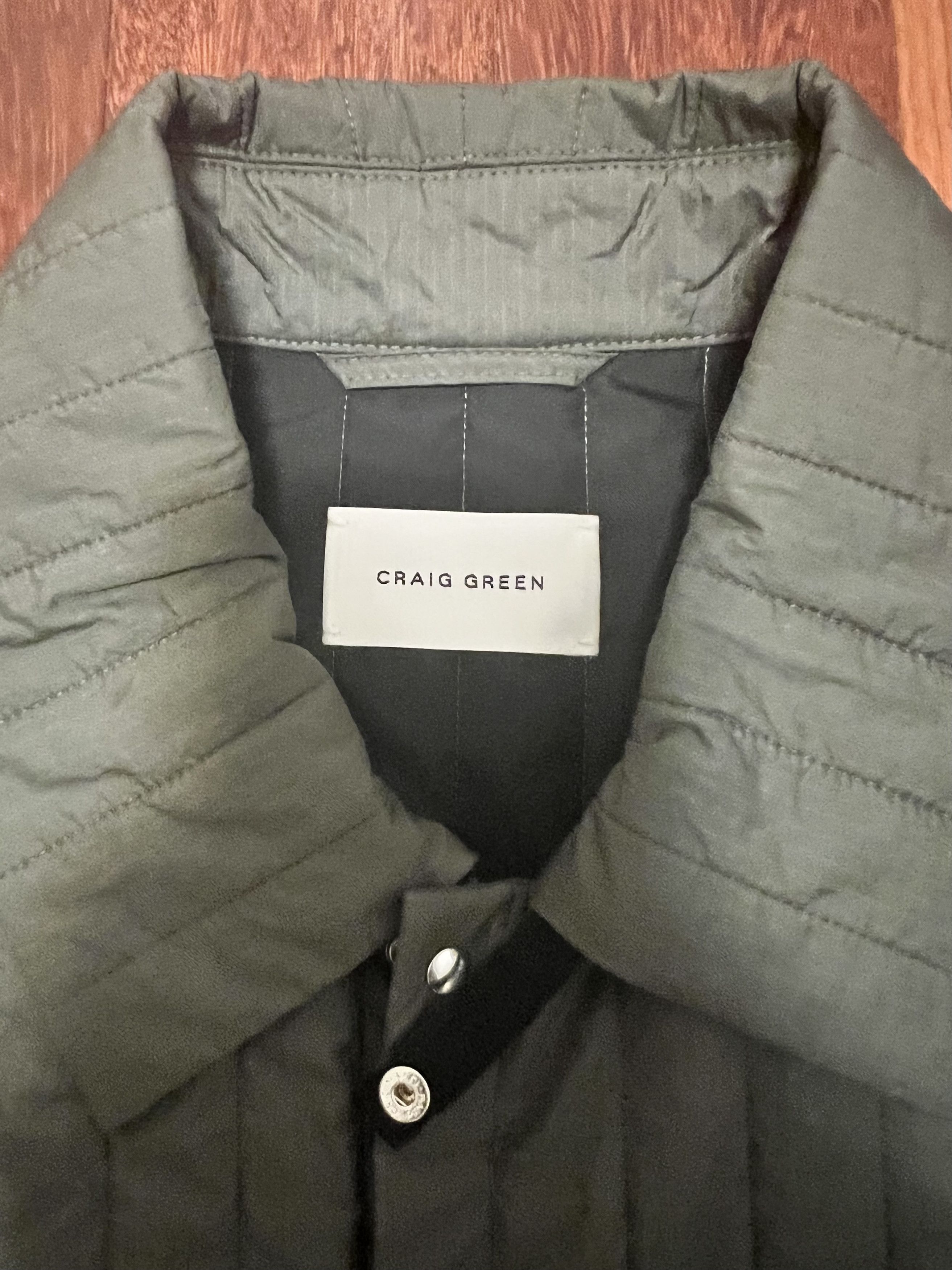 Craig Green 💚 AW21 Craig Green Quilted Skin Jacket Green Large Size US L / EU 52-54 / 3 - 12 Thumbnail