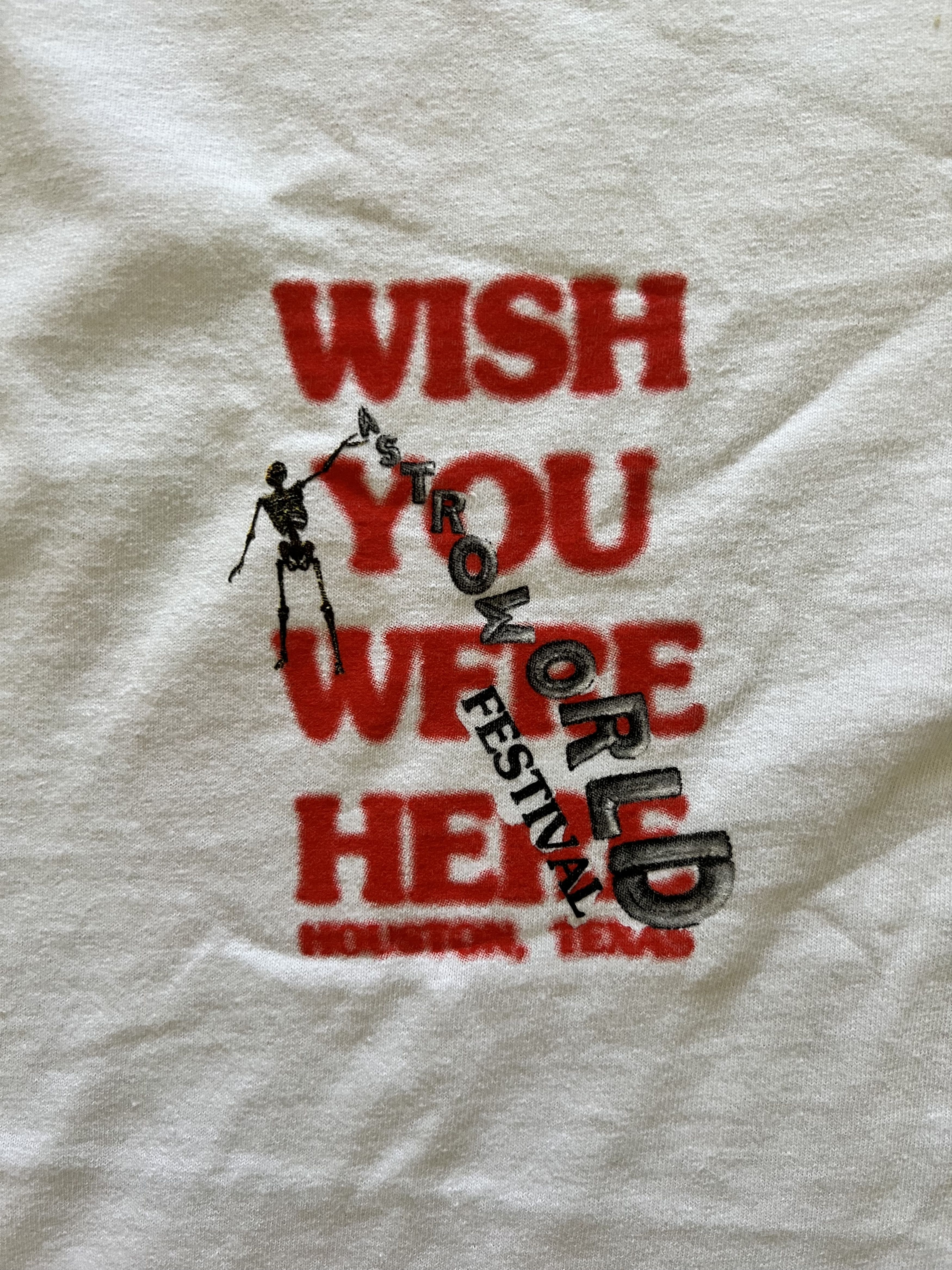 Travis Scott 💚 2018 Travis Scott Astroworld Wish You Were Here Tee White Size US L / EU 52-54 / 3 - 5 Thumbnail