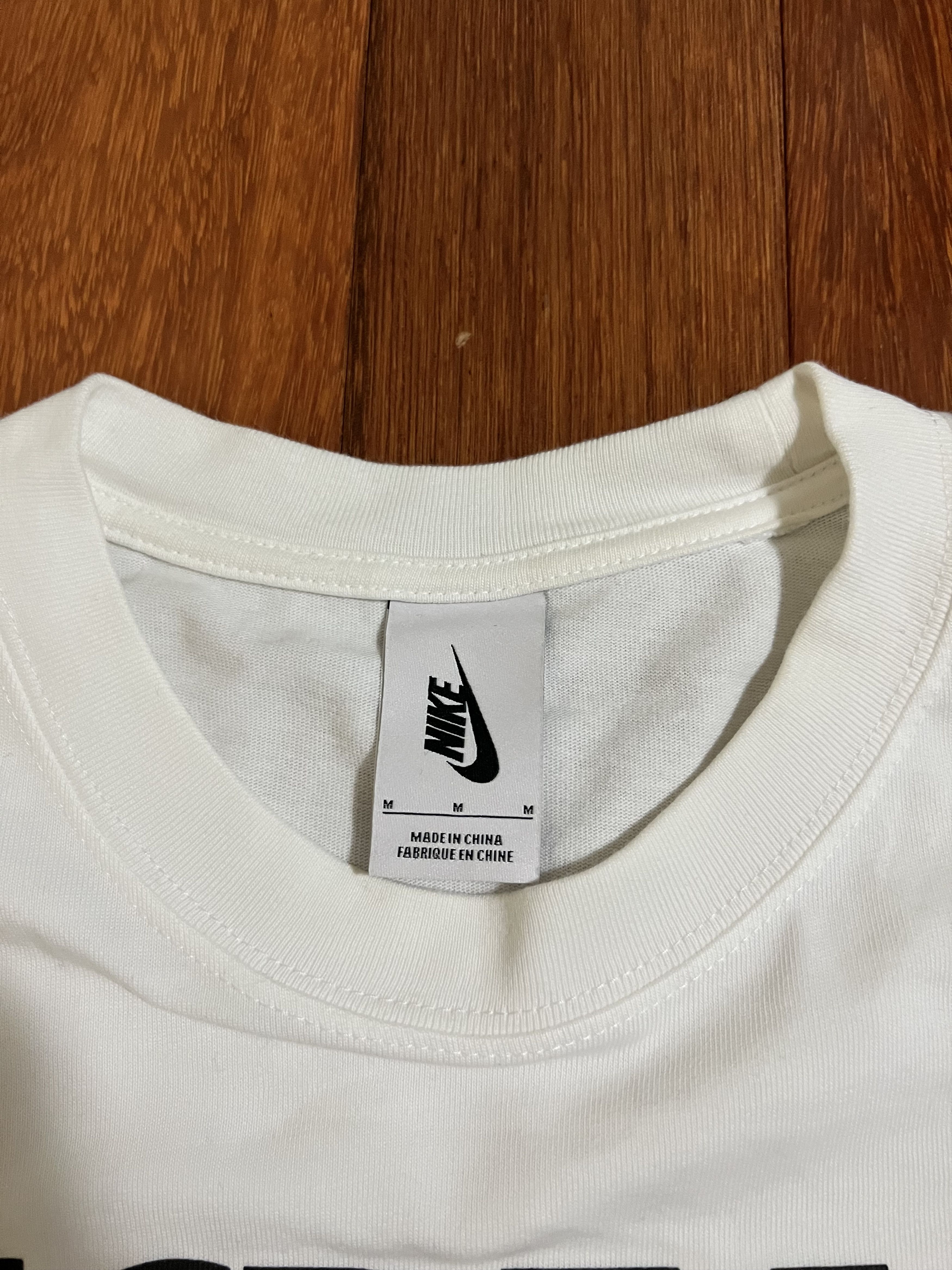 Nike × Stussy 💚 Stussy x Nike Increase The Peace White Tee Medium Size US M / EU 48-50 / 2 - 4 Thumbnail