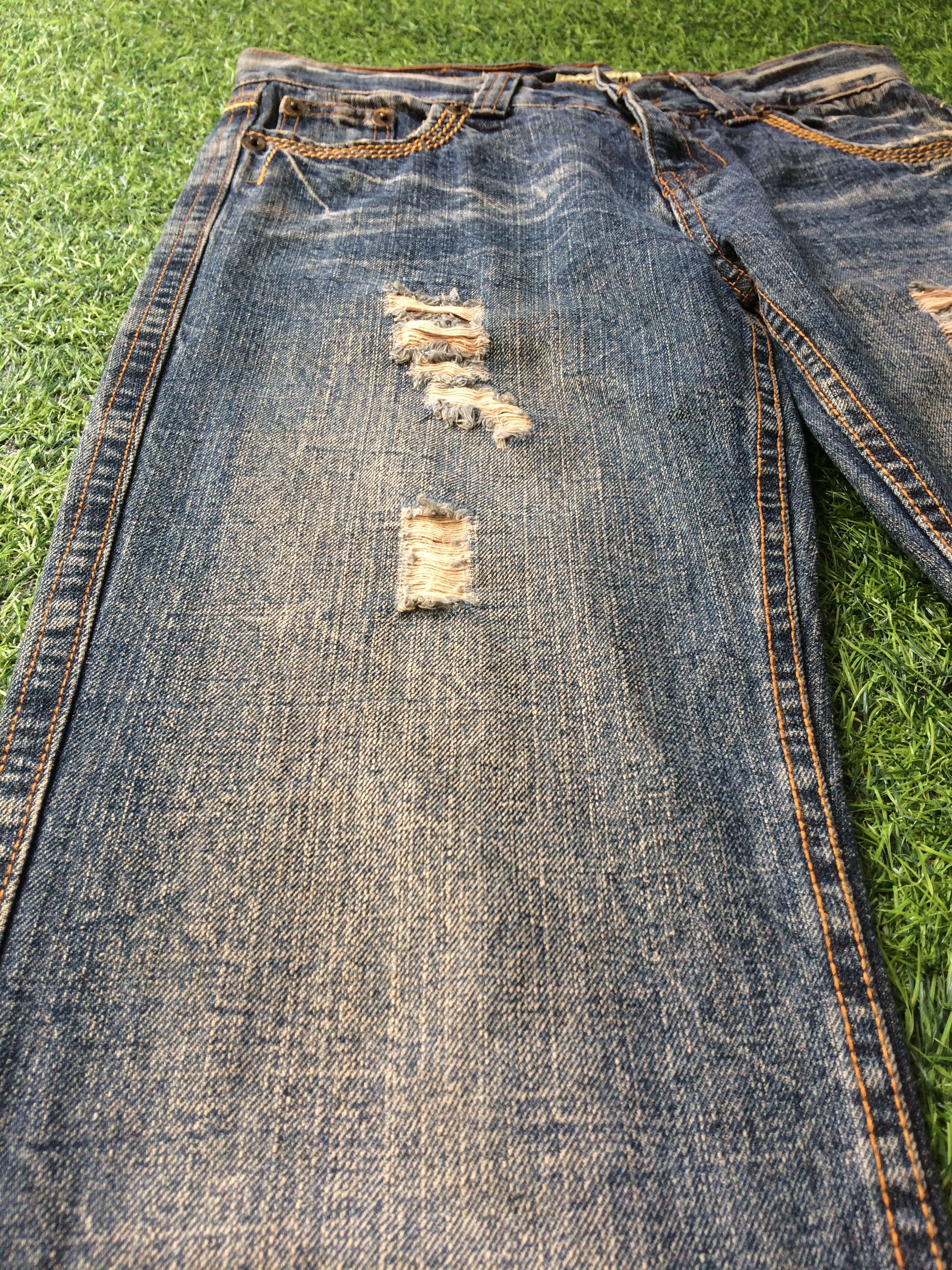 Japanese Brand Distressed Japanese Jeans #D-409 Size 28" / US 6 / IT 42 - 6 Thumbnail