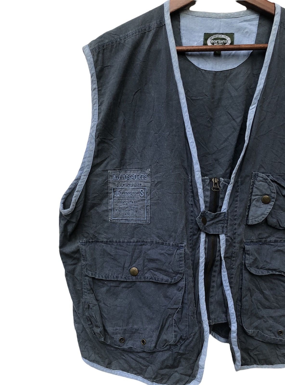 Massimo Osti NORTON RIDER VEST JACKET UTILITY STYLE Size US L / EU 52-54 / 3 - 3 Thumbnail