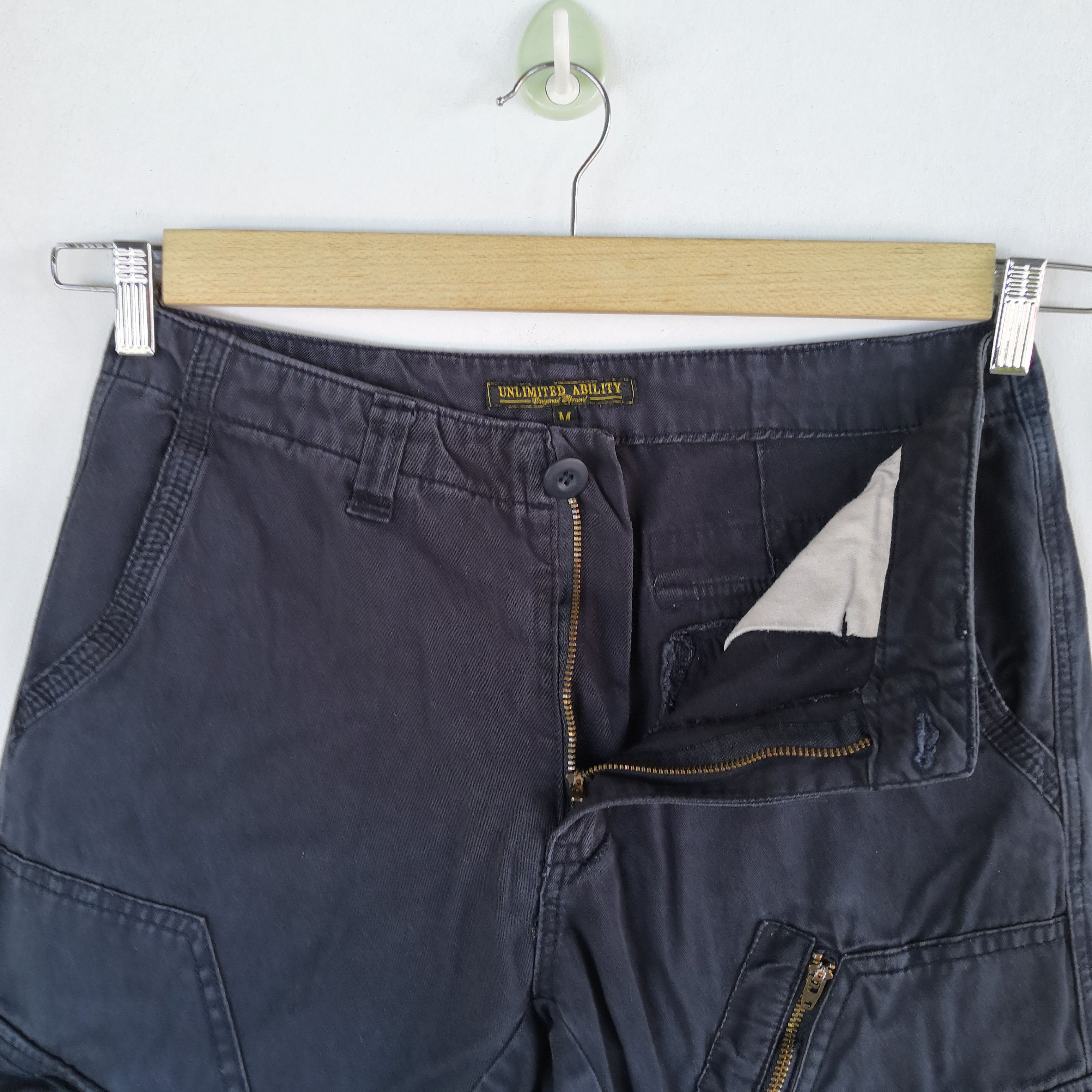 Japanese Brand × Vintage Japanese Cargo Pants Multi Pocket Bondage Parachute Size US 30 / EU 46 - 8 Thumbnail
