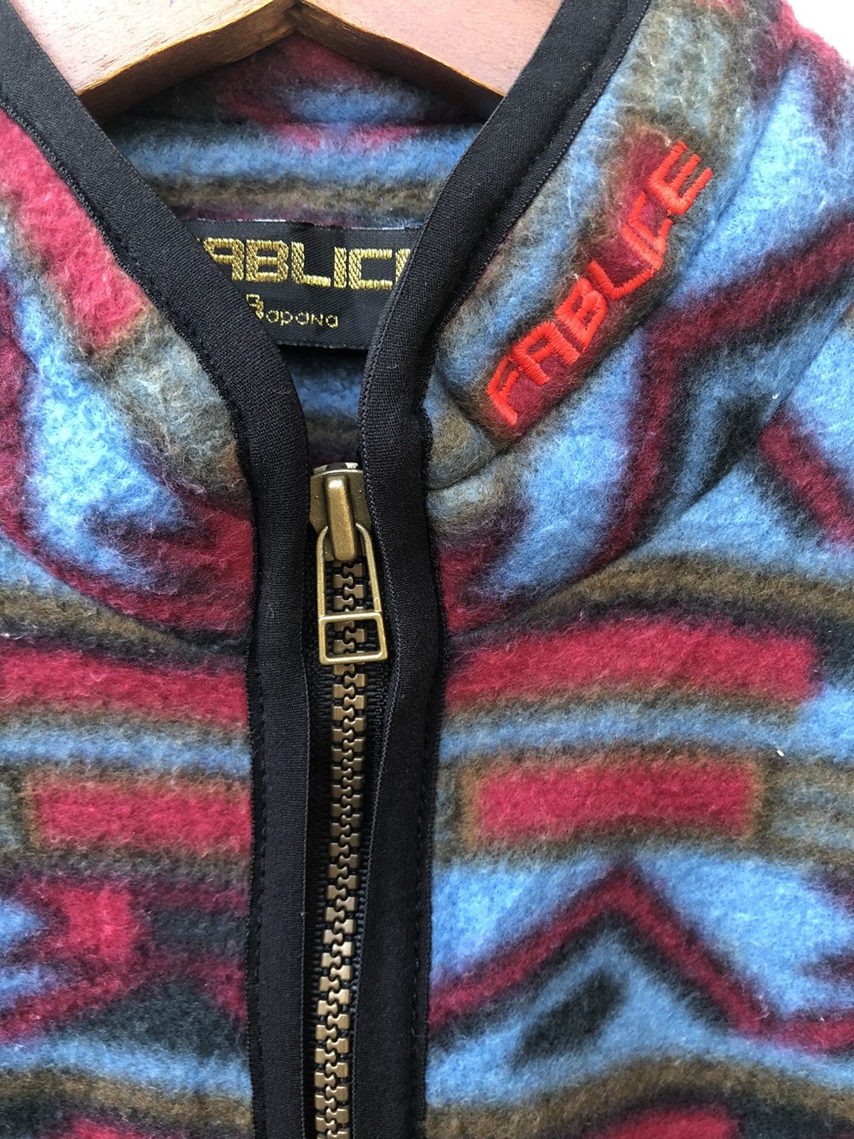 Japanese Brand Japanese brand fablice fleece multi colour jacket Size US L / EU 52-54 / 3 - 3 Thumbnail