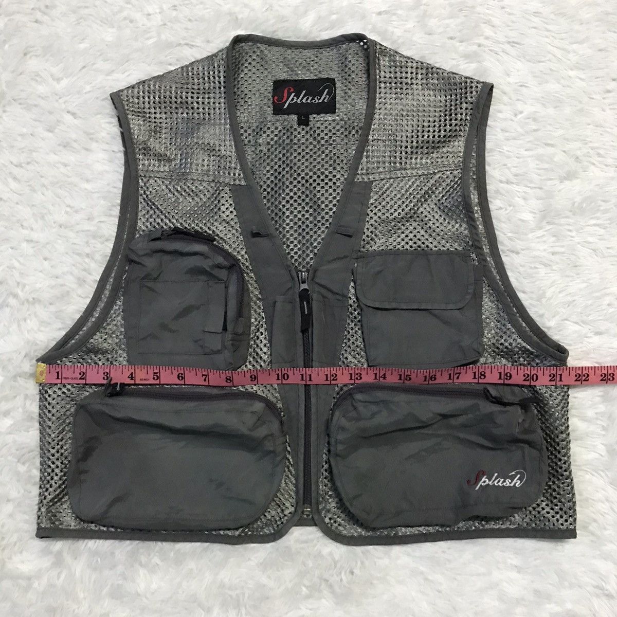 Japanese Brand Splash Netting Vest Cargo Multipockets Size US L / EU 52-54 / 3 - 17 Thumbnail
