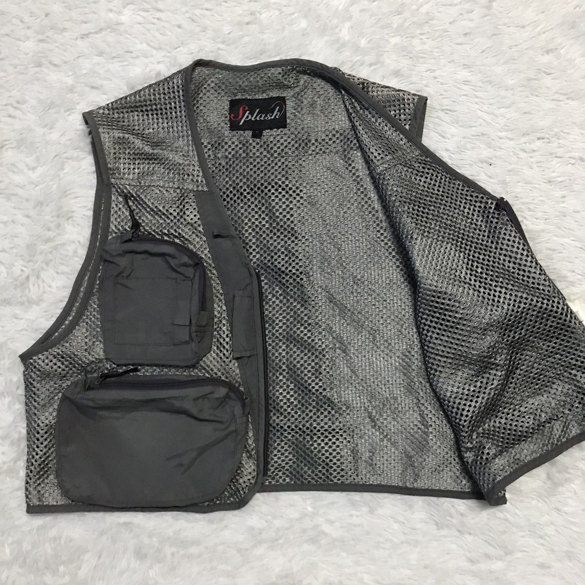 Japanese Brand Splash Netting Vest Cargo Multipockets Size US L / EU 52-54 / 3 - 12 Thumbnail