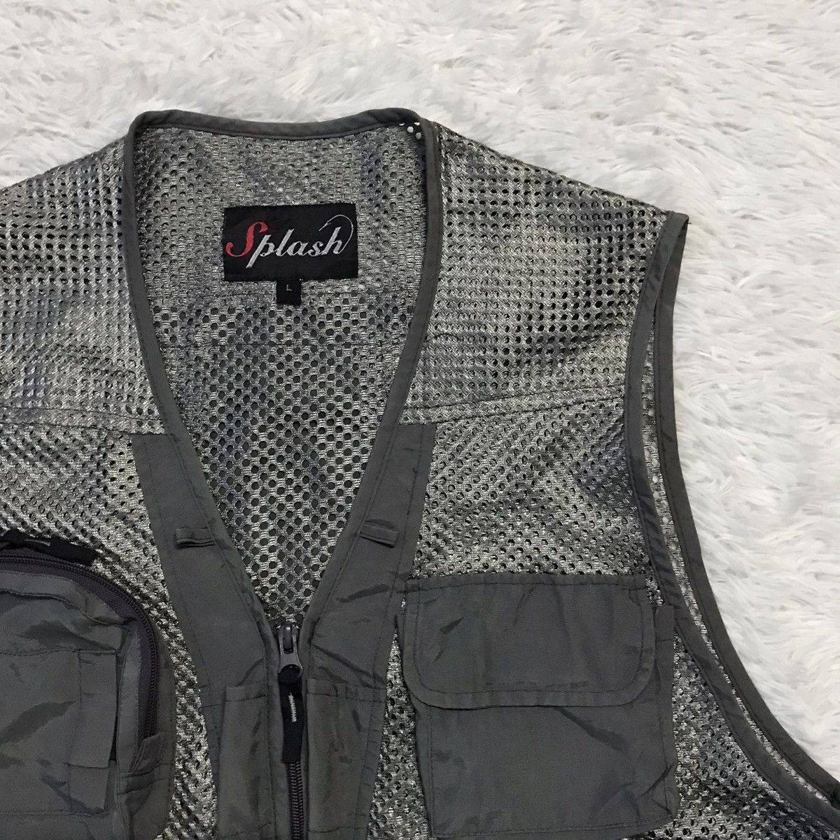 Japanese Brand Splash Netting Vest Cargo Multipockets Size US L / EU 52-54 / 3 - 5 Thumbnail