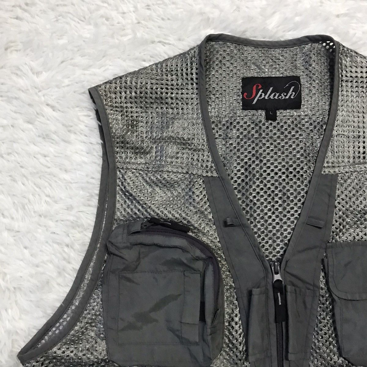 Japanese Brand Splash Netting Vest Cargo Multipockets Size US L / EU 52-54 / 3 - 6 Thumbnail