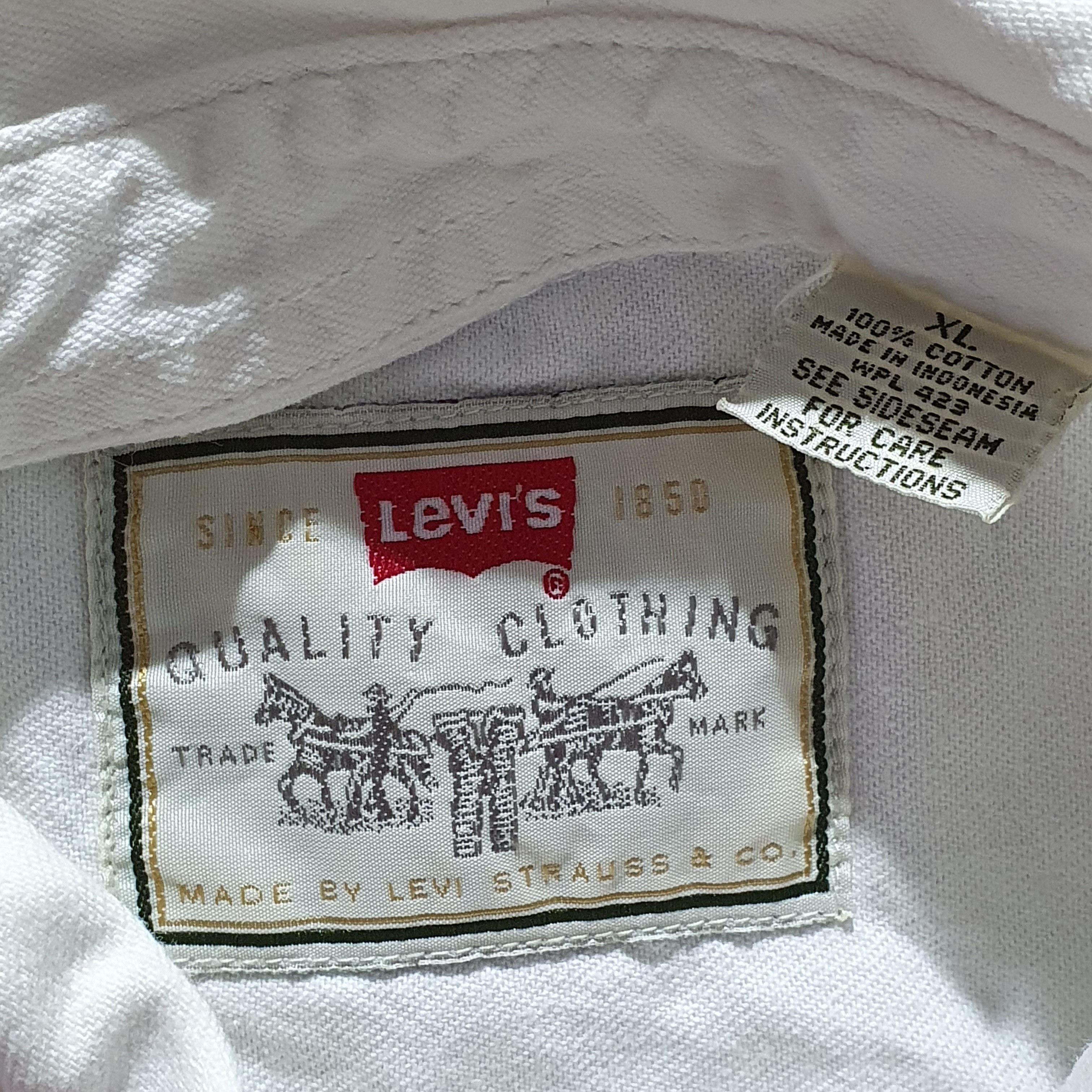 Levi's × Vintage 90s Rare LEVIS RED TAB Denim Vintage Shirt Size US L / EU 52-54 / 3 - 7 Thumbnail