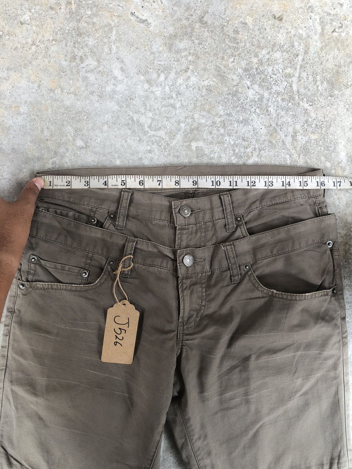 PPFM Japanese PPFM Double Waist Jeans Distressed Size US 32 / EU 48 - 15 Thumbnail