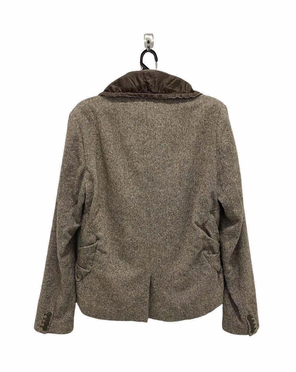 Final Home × Issey Miyake Final Home by Kosuke Tsumura Brown Drape Collar Wool Jacket Size US M / EU 48-50 / 2 - 2 Thumbnail