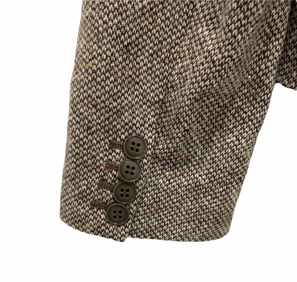 Final Home × Issey Miyake Final Home by Kosuke Tsumura Brown Drape Collar Wool Jacket Size US M / EU 48-50 / 2 - 8 Thumbnail