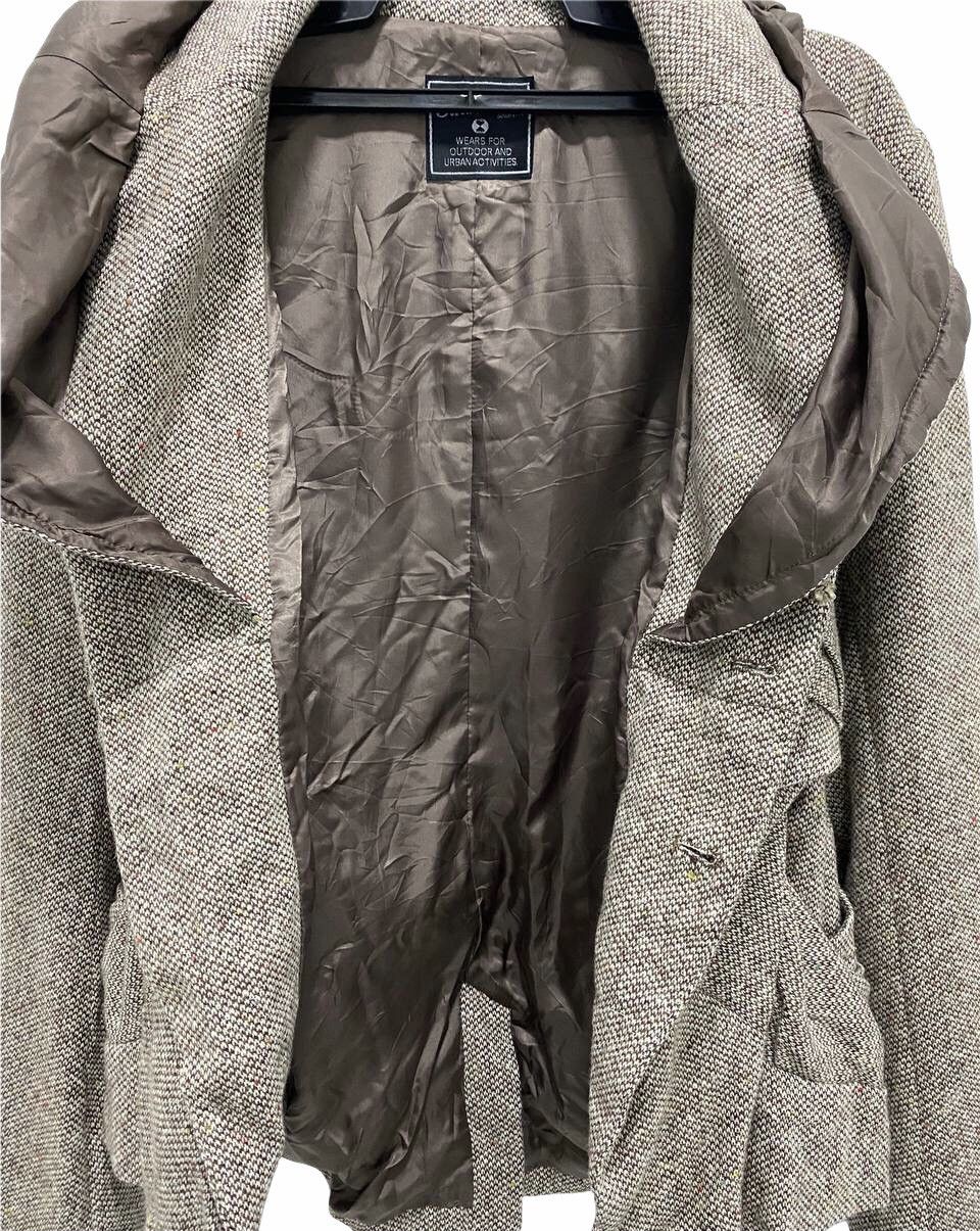 Final Home × Issey Miyake Final Home by Kosuke Tsumura Brown Drape Collar Wool Jacket Size US M / EU 48-50 / 2 - 9 Thumbnail
