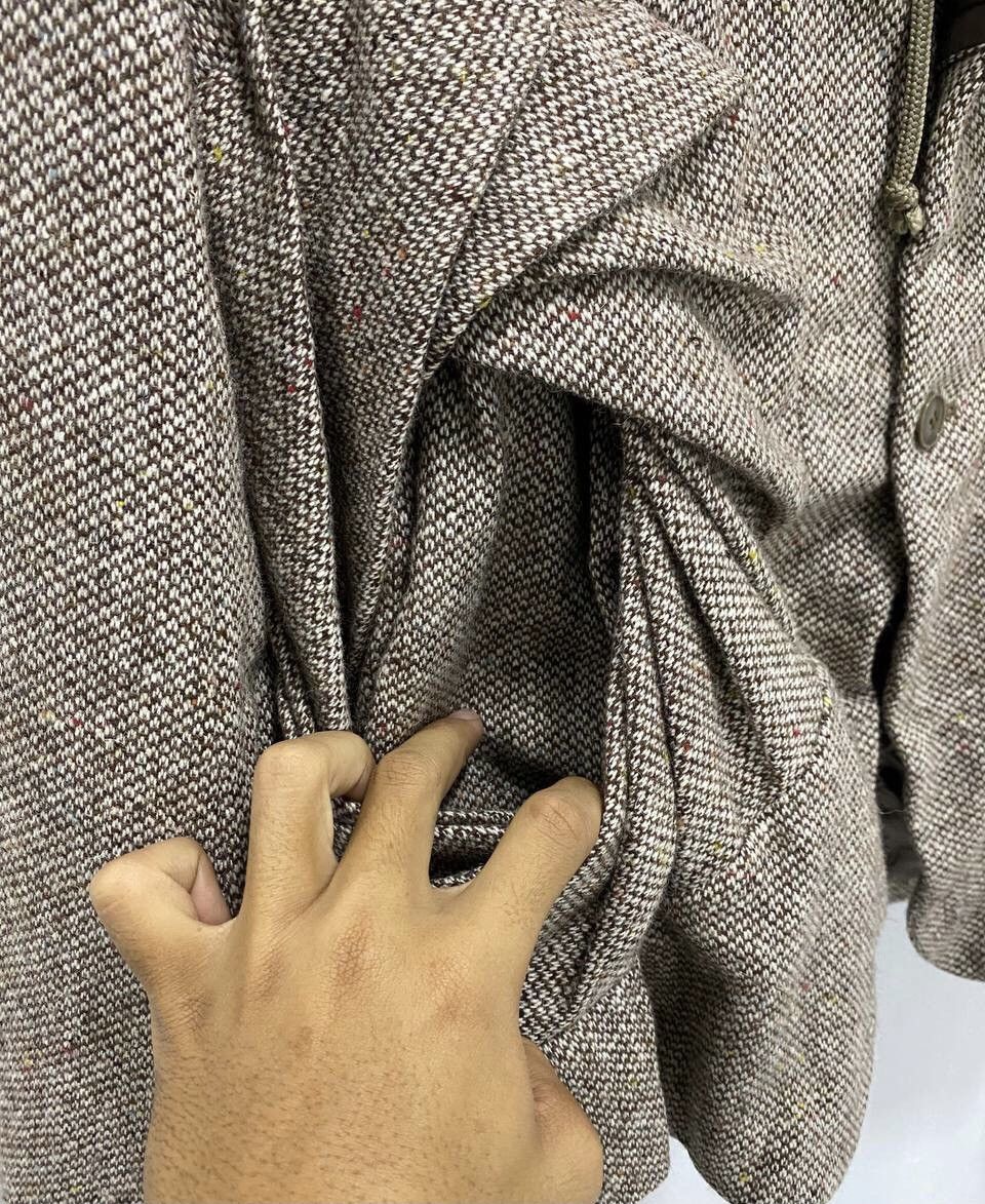 Final Home × Issey Miyake Final Home by Kosuke Tsumura Brown Drape Collar Wool Jacket Size US M / EU 48-50 / 2 - 7 Thumbnail