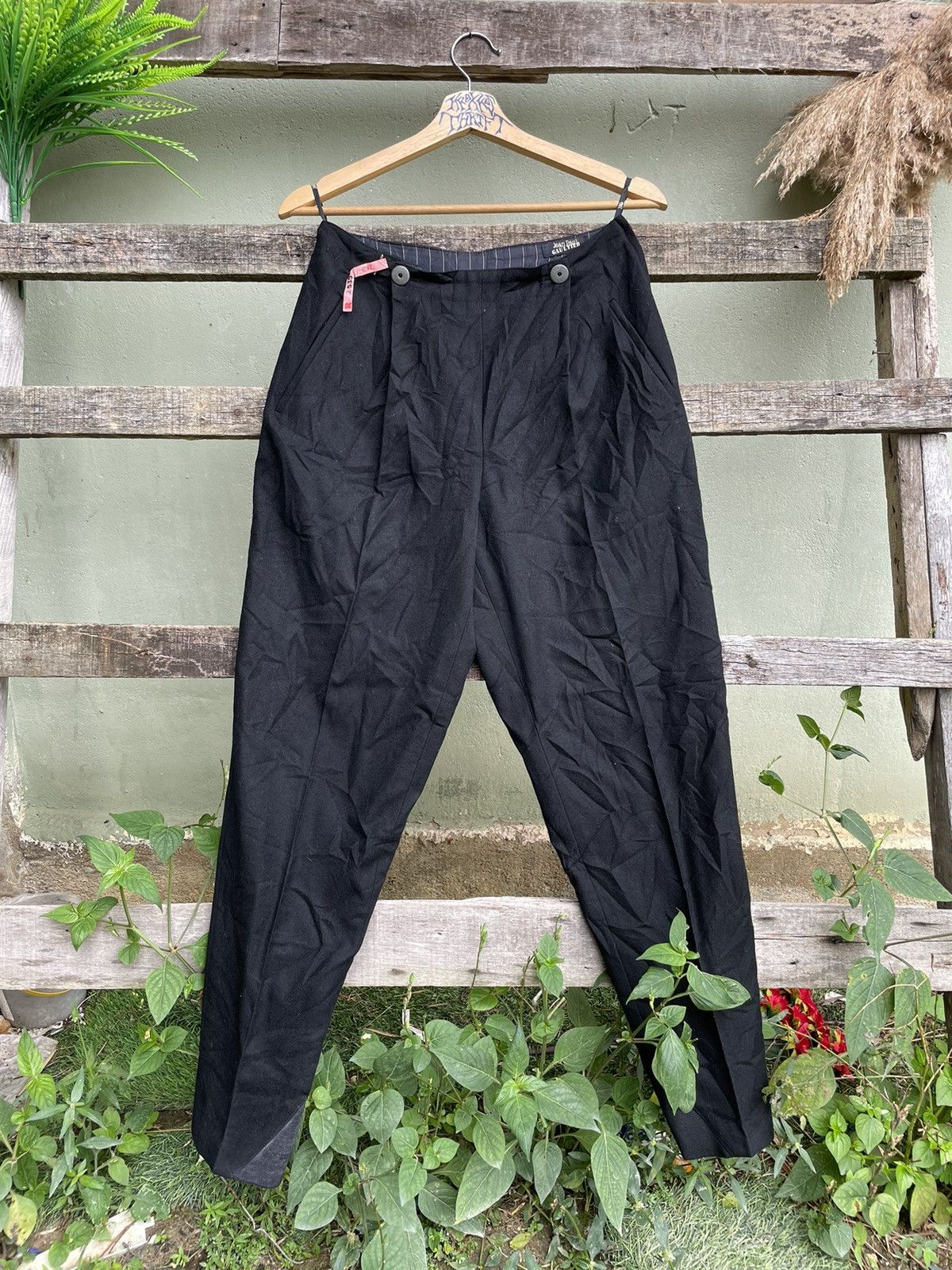 Jean Paul Gaultier Vintage Jean Paul Gaultier Wool Buckle Pants Size US 27 - 2 Thumbnail