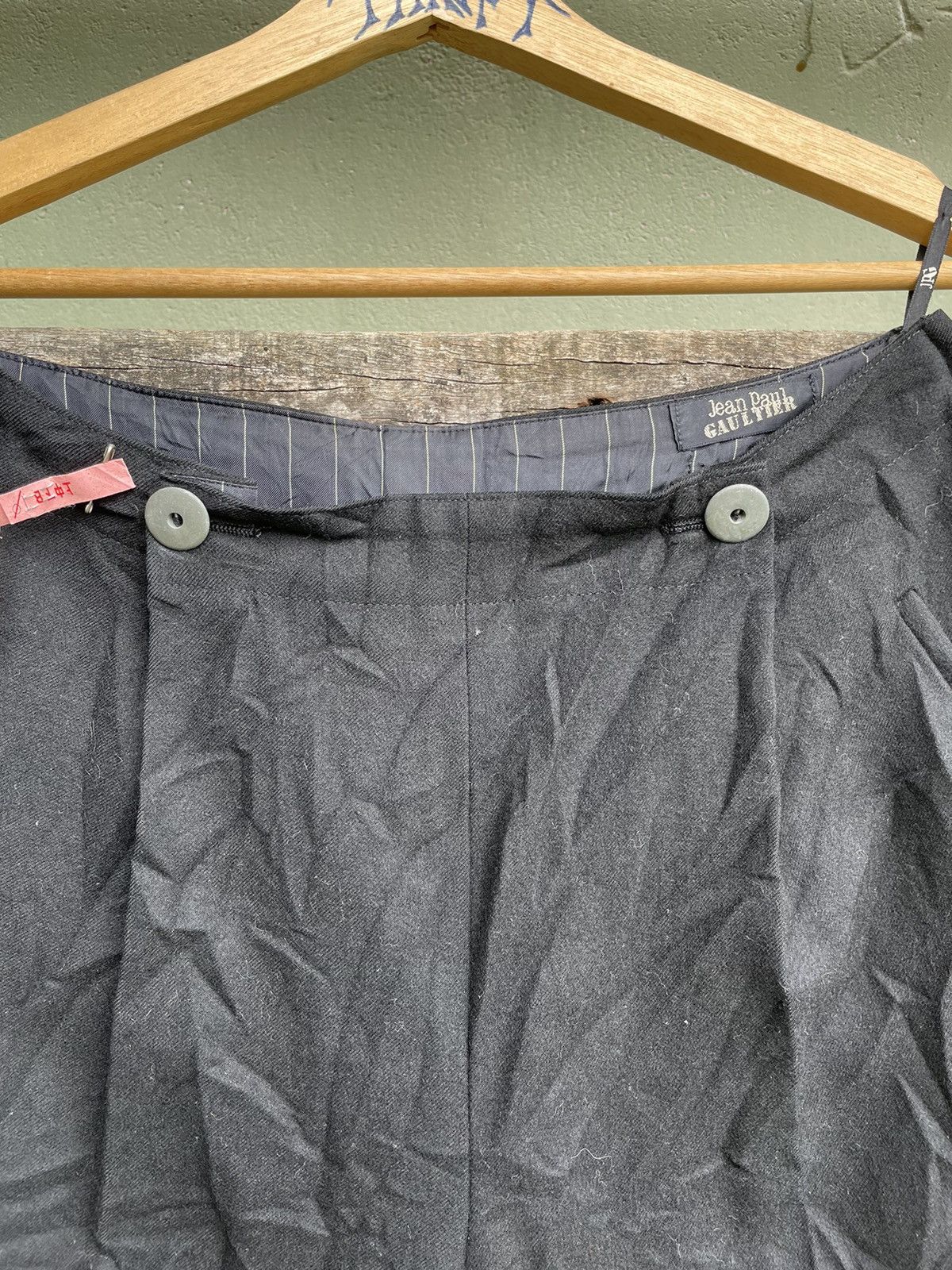 Jean Paul Gaultier Vintage Jean Paul Gaultier Wool Buckle Pants Size US 27 - 3 Thumbnail