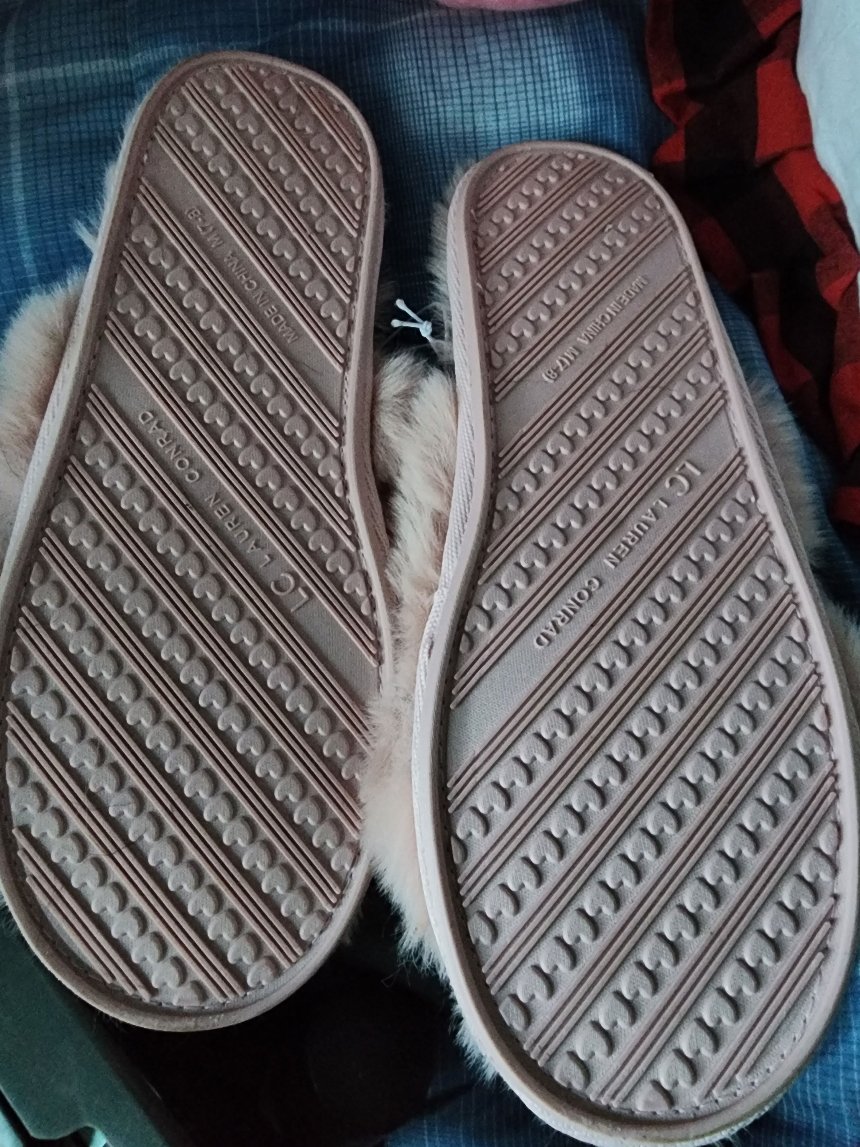 Lauren Conrad LC Lauren Conrad Women's Faux Fur Slide Slippers Pink 7-8 Size US 7 / IT 37 - 2 Thumbnail